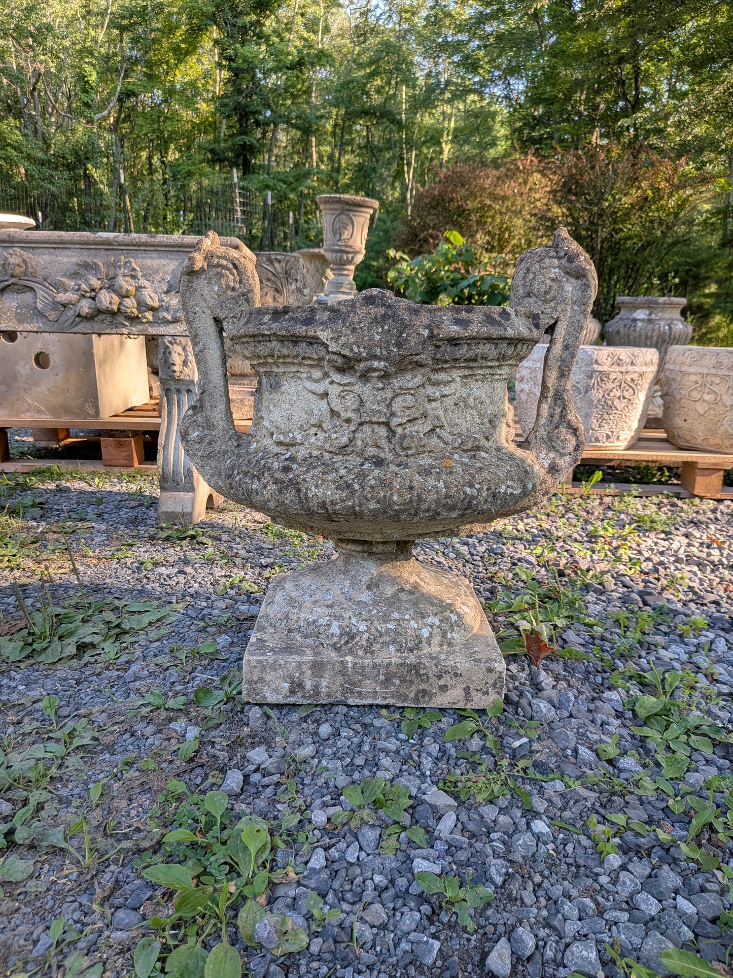 British Cast Stone Planter / Jardiniere