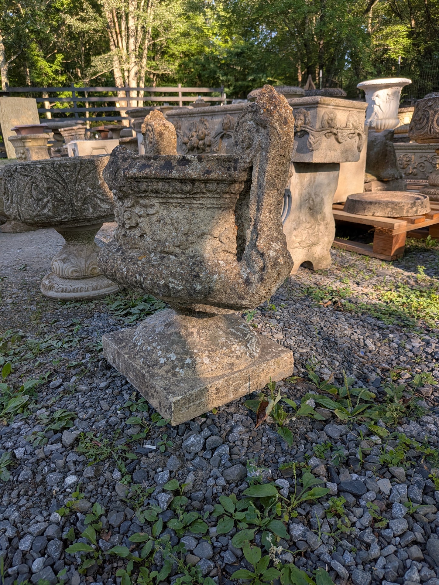 British Cast Stone Planter / Jardiniere