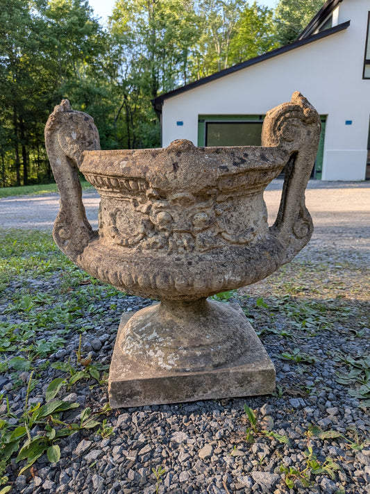 British Cast Stone Planter / Jardiniere