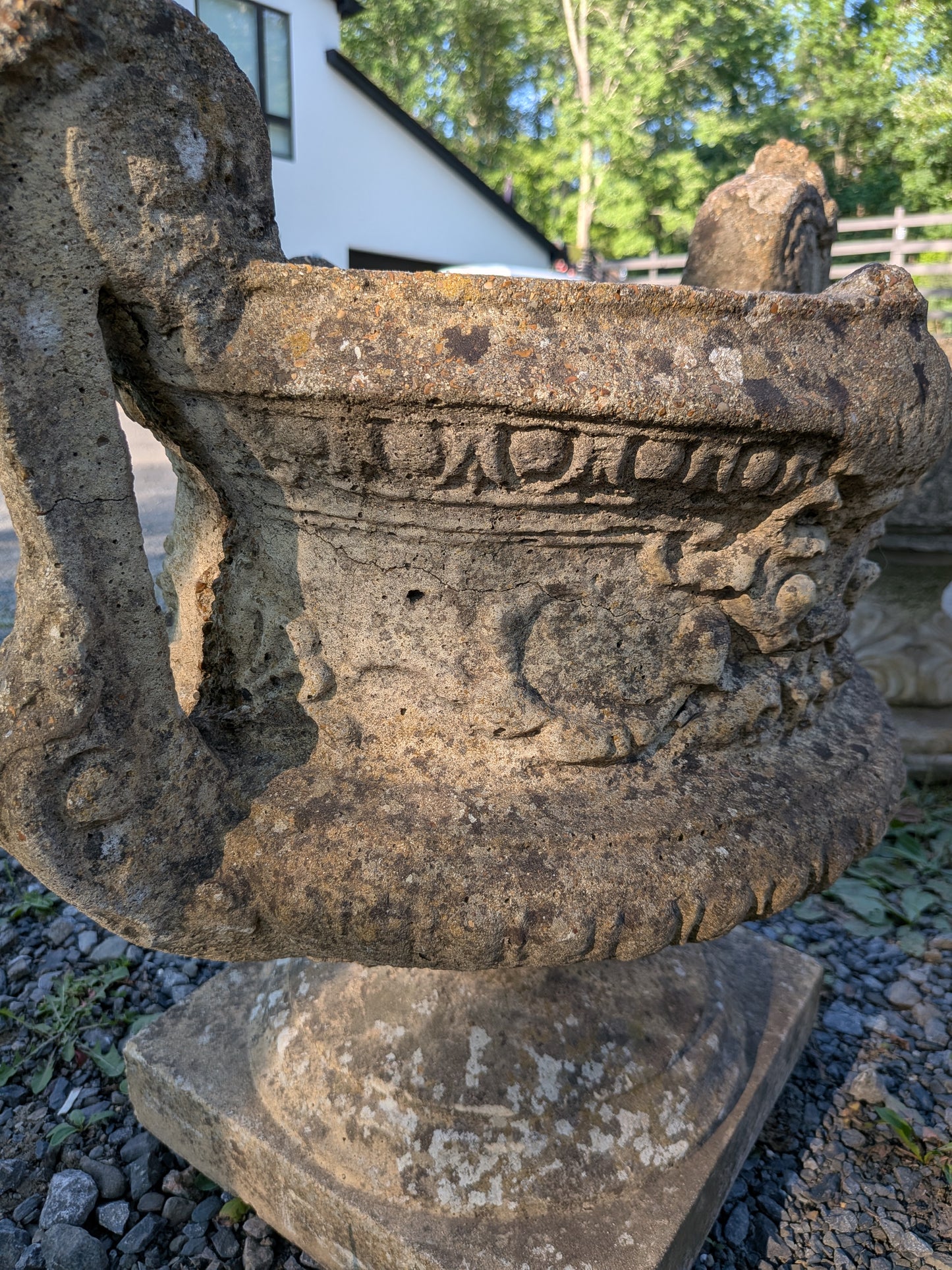 British Cast Stone Planter / Jardiniere