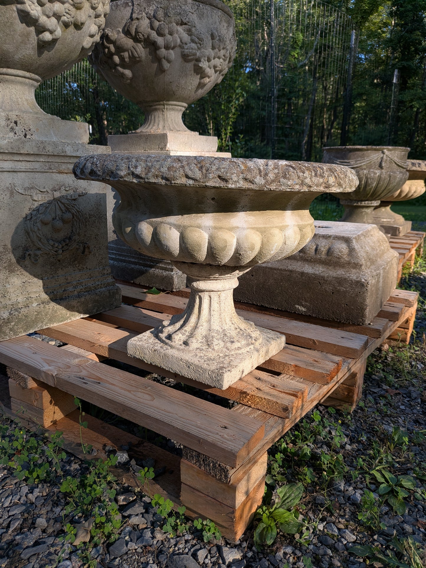 British Cast Stone Planter / Jardiniere