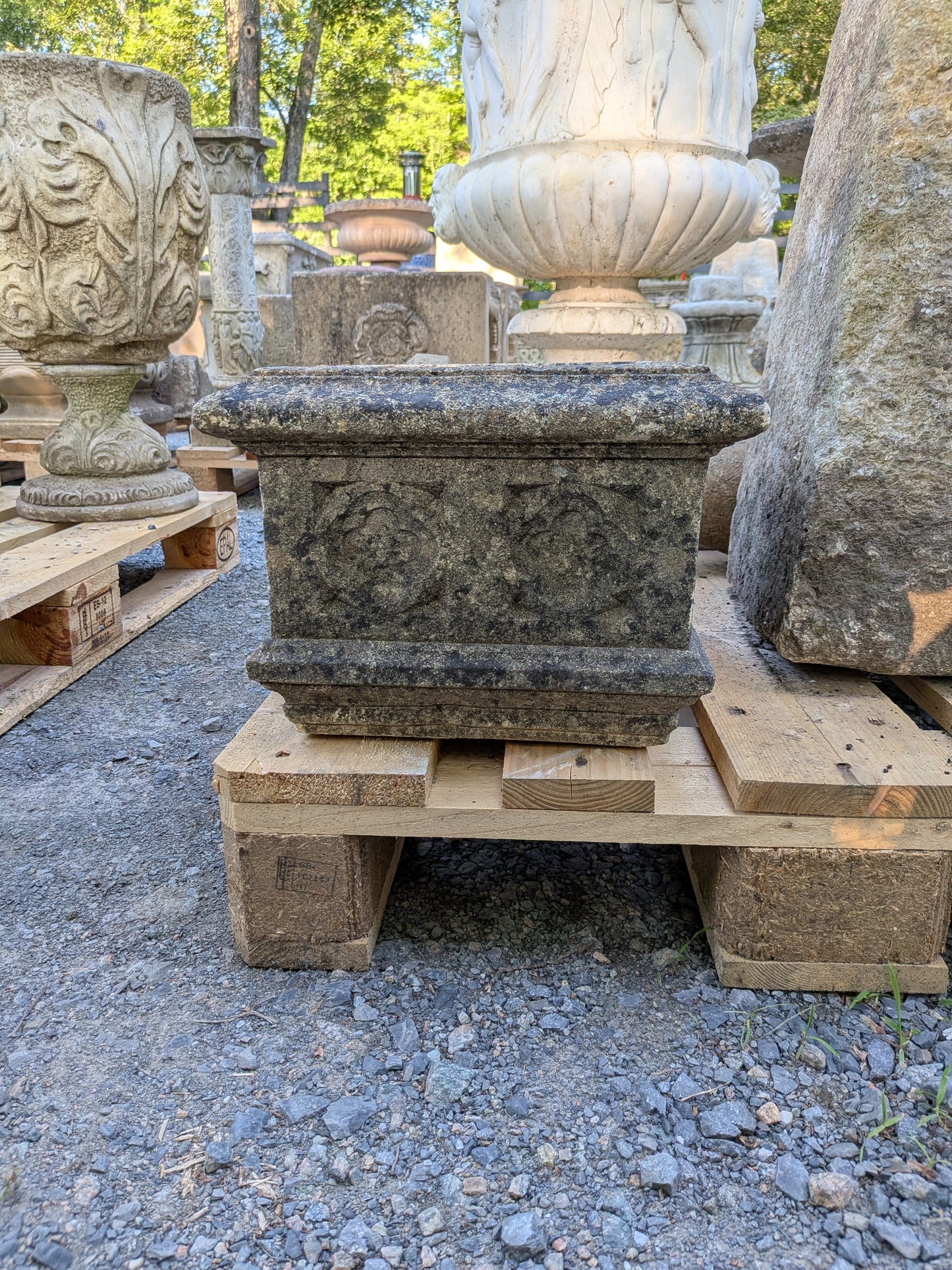 British Cast Stone Planter / Jardiniere
