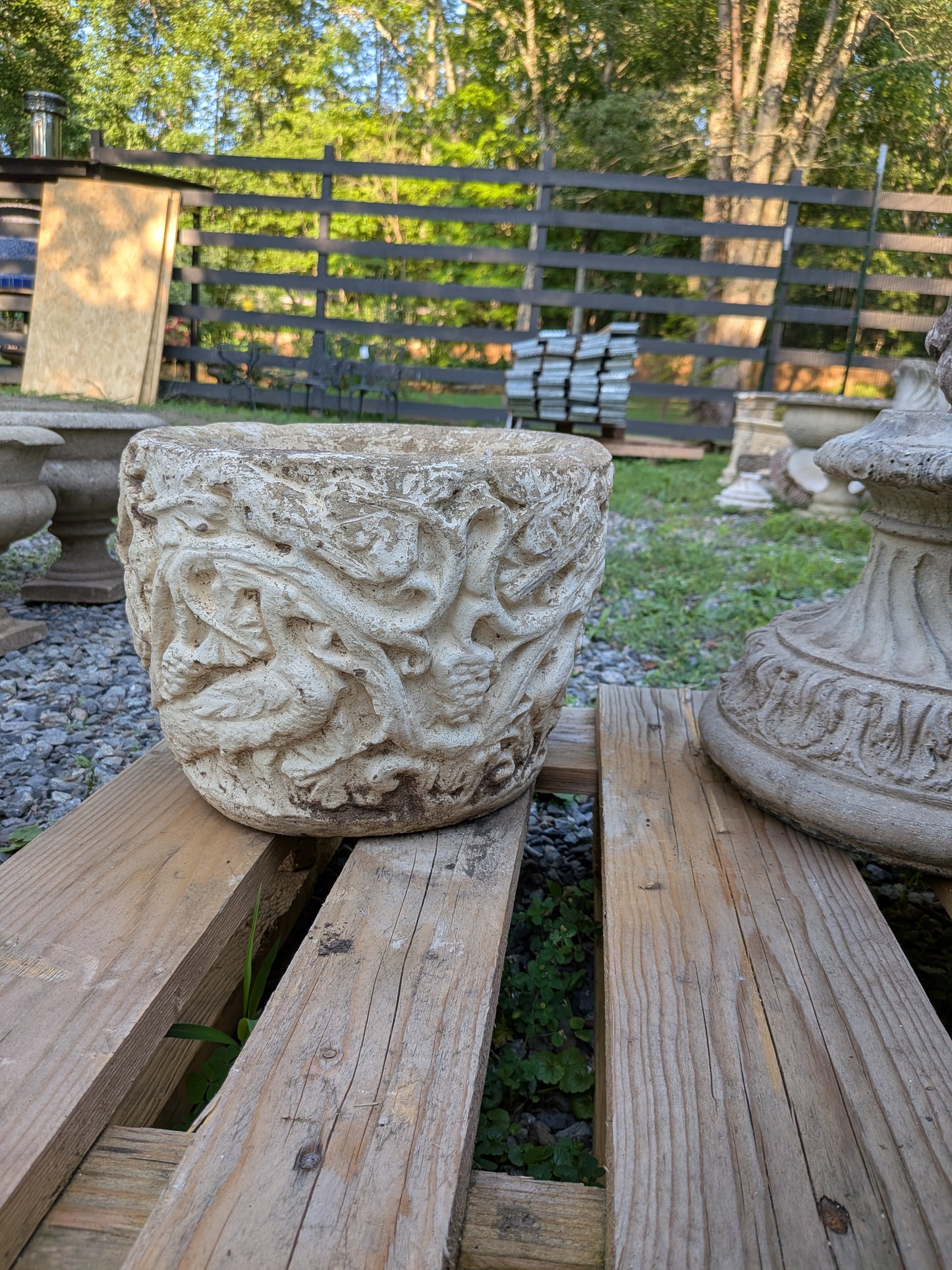 British Cast Stone Planter / Jardiniere