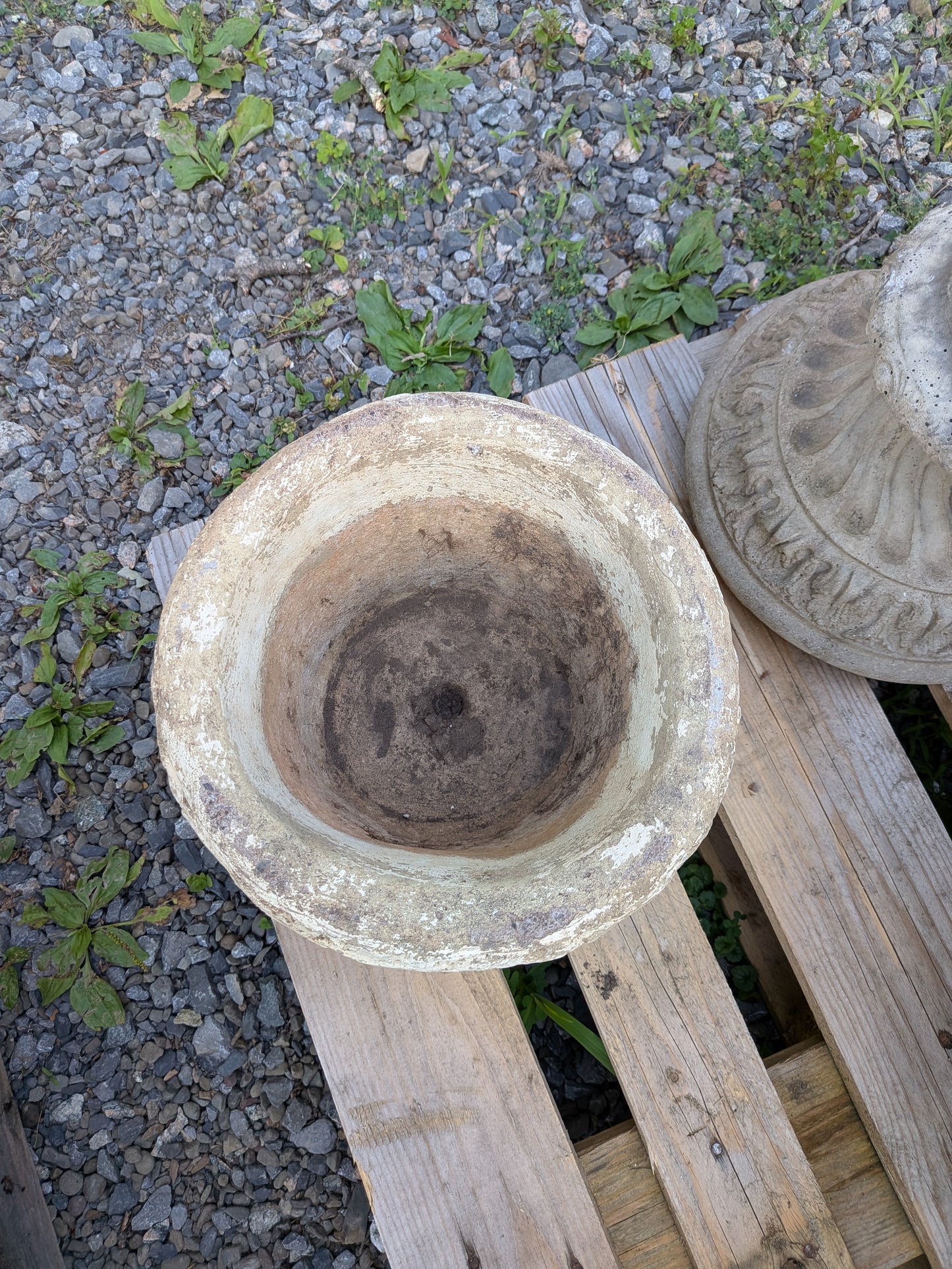British Cast Stone Planter / Jardiniere