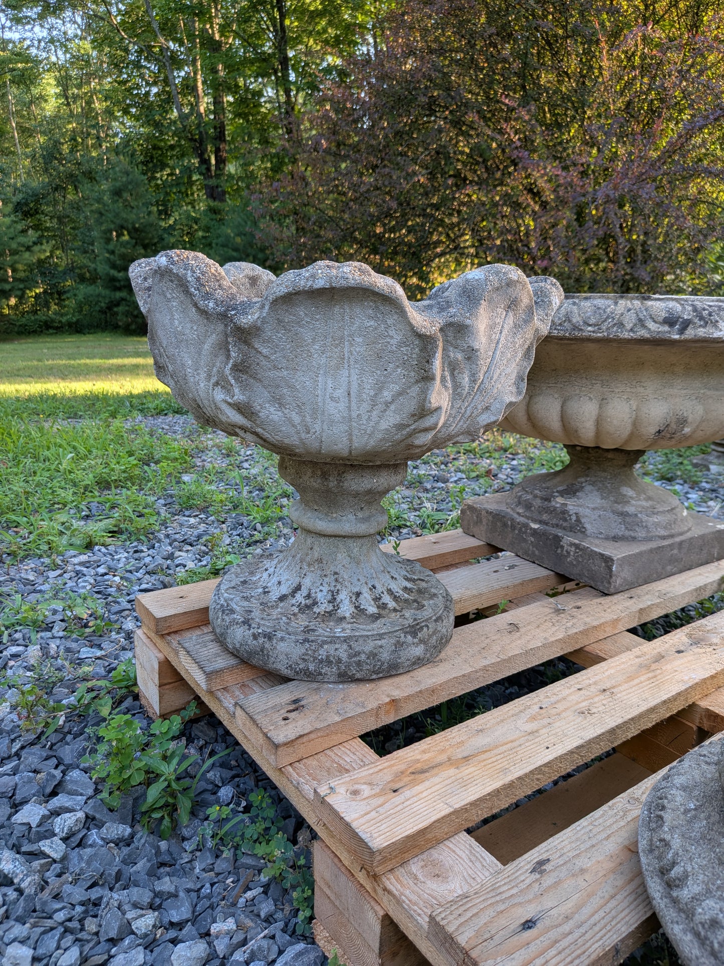 British Cast Stone Planter / Jardiniere