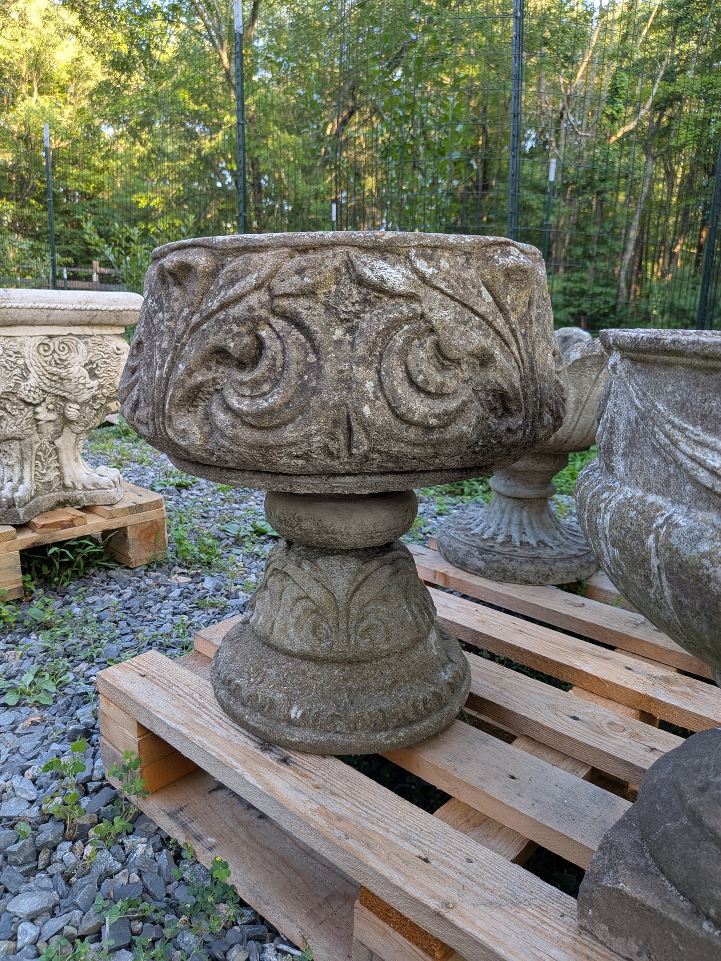 British Cast Stone Planter / Jardiniere