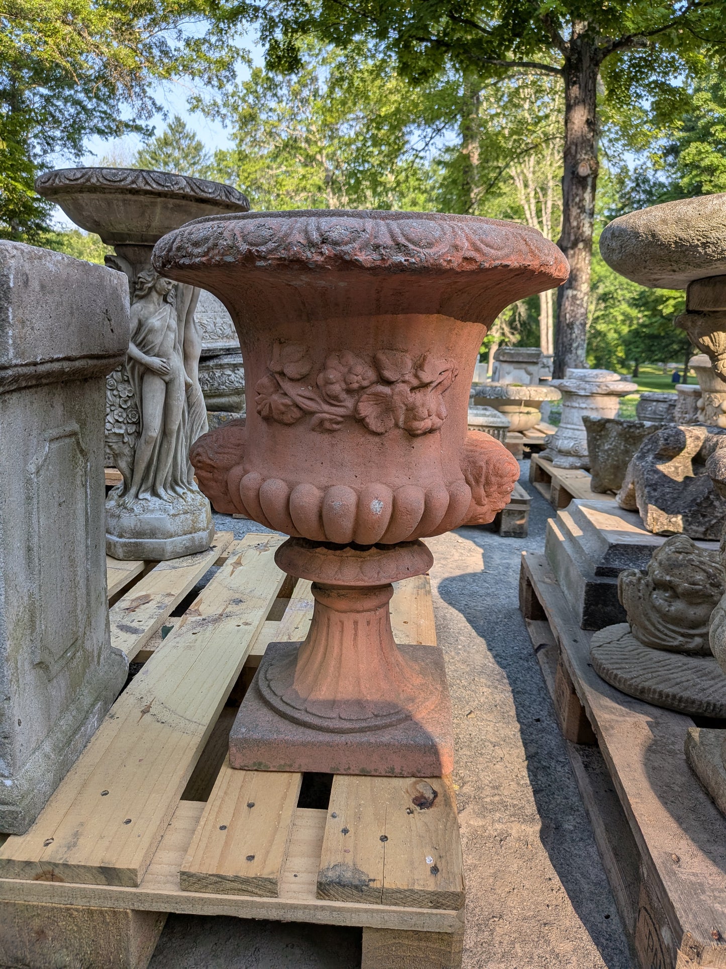 British Cast Stone Planter / Jardiniere