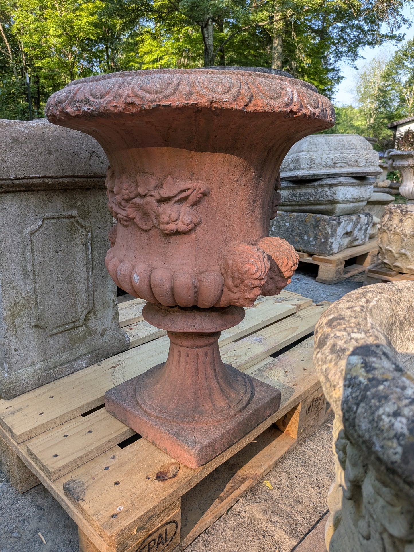 British Cast Stone Planter / Jardiniere