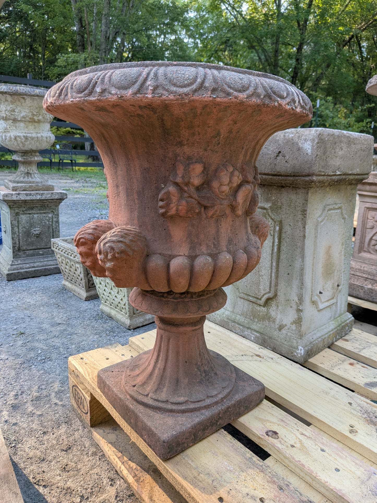 British Cast Stone Planter / Jardiniere