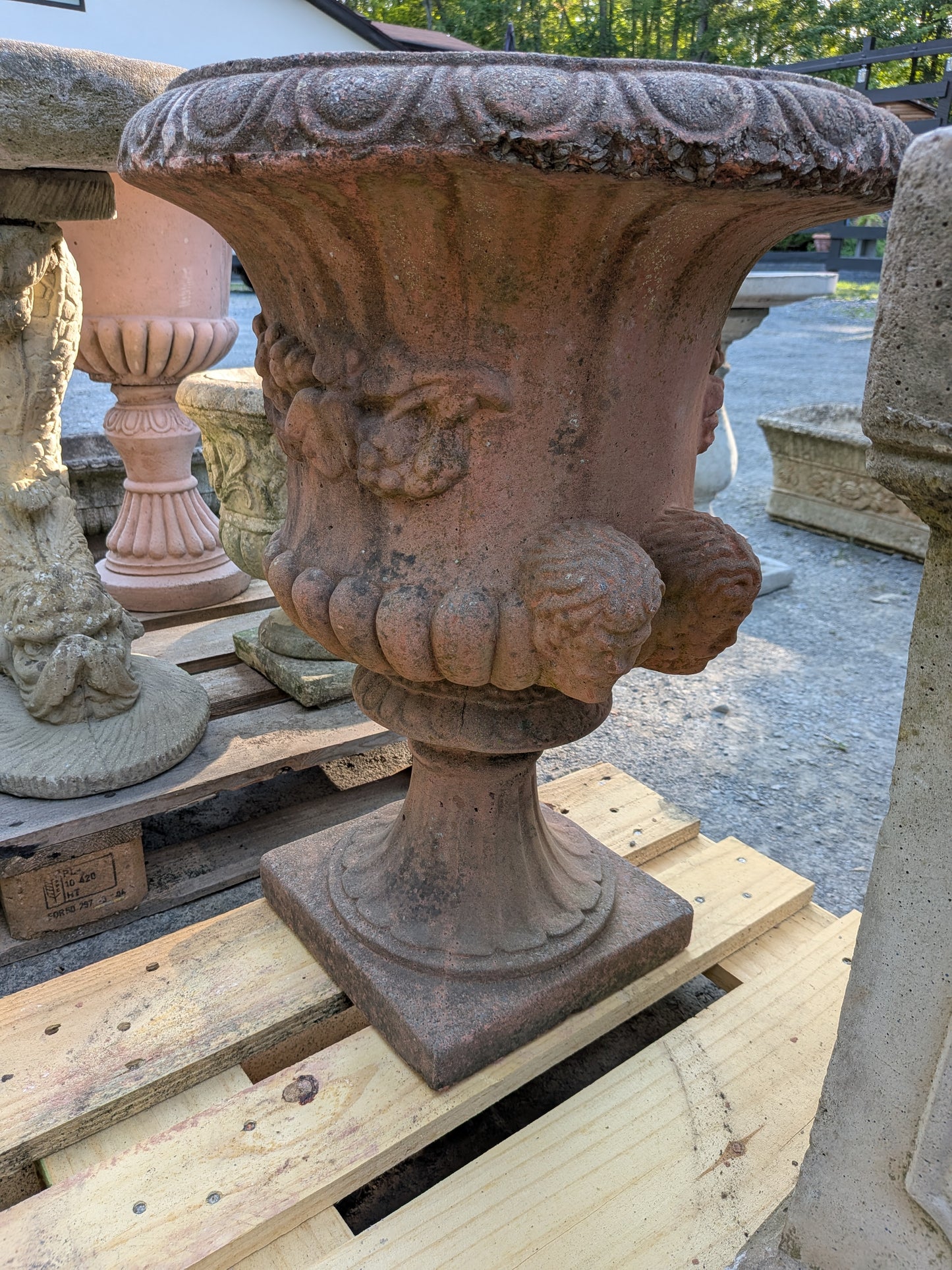 British Cast Stone Planter / Jardiniere