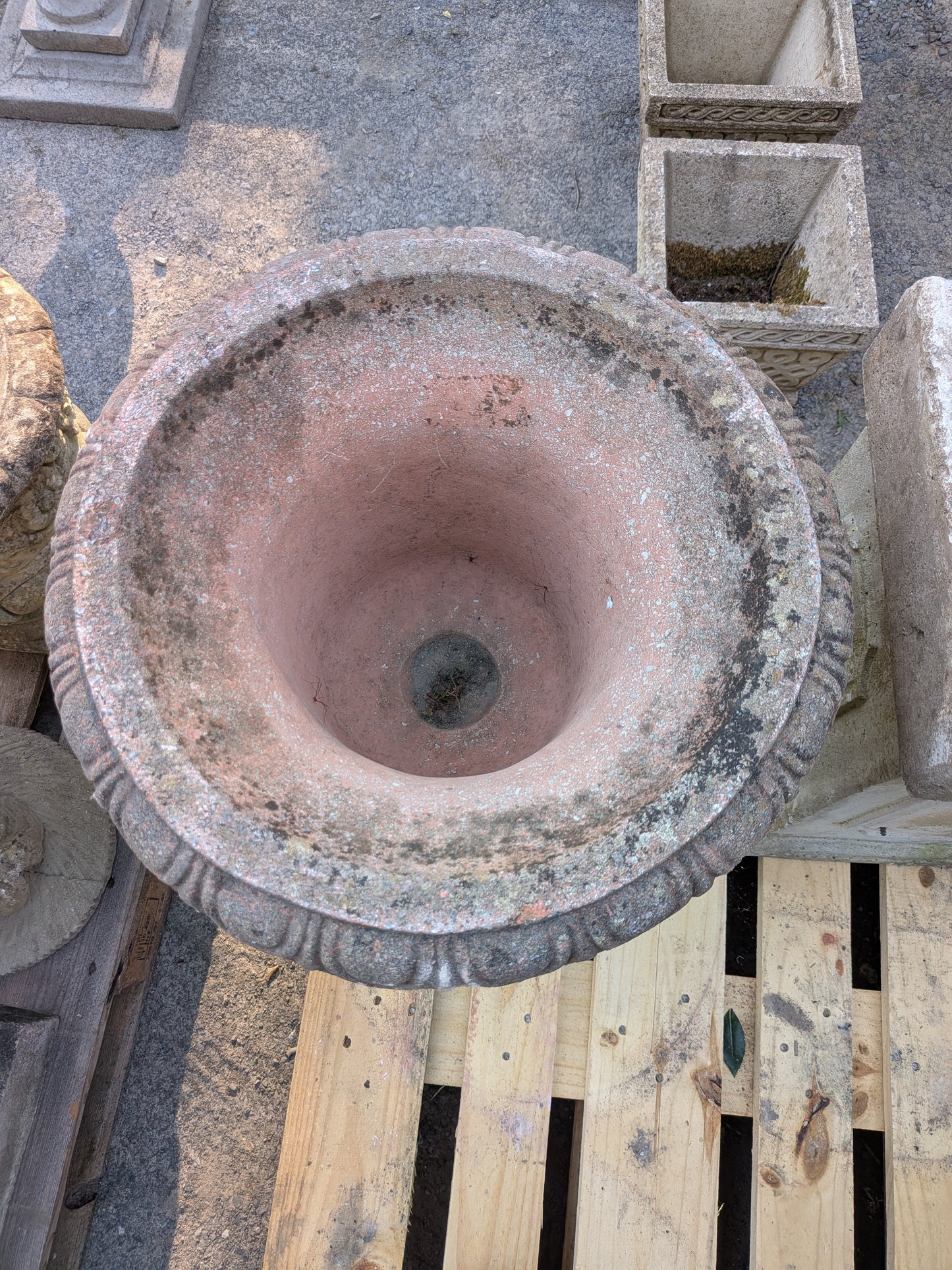 British Cast Stone Planter / Jardiniere