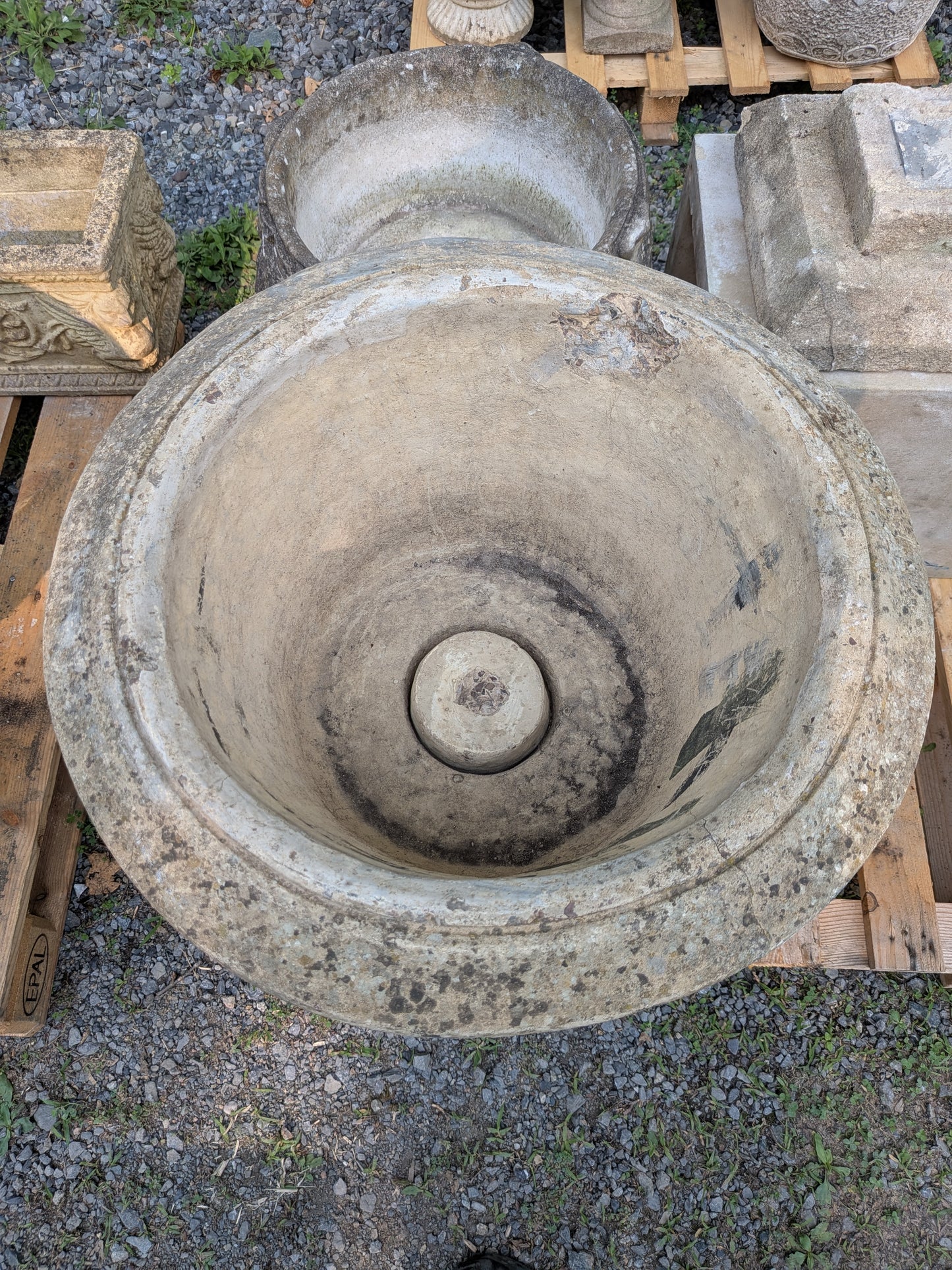 Pair of British Cast Stone Planters / Jardinieres