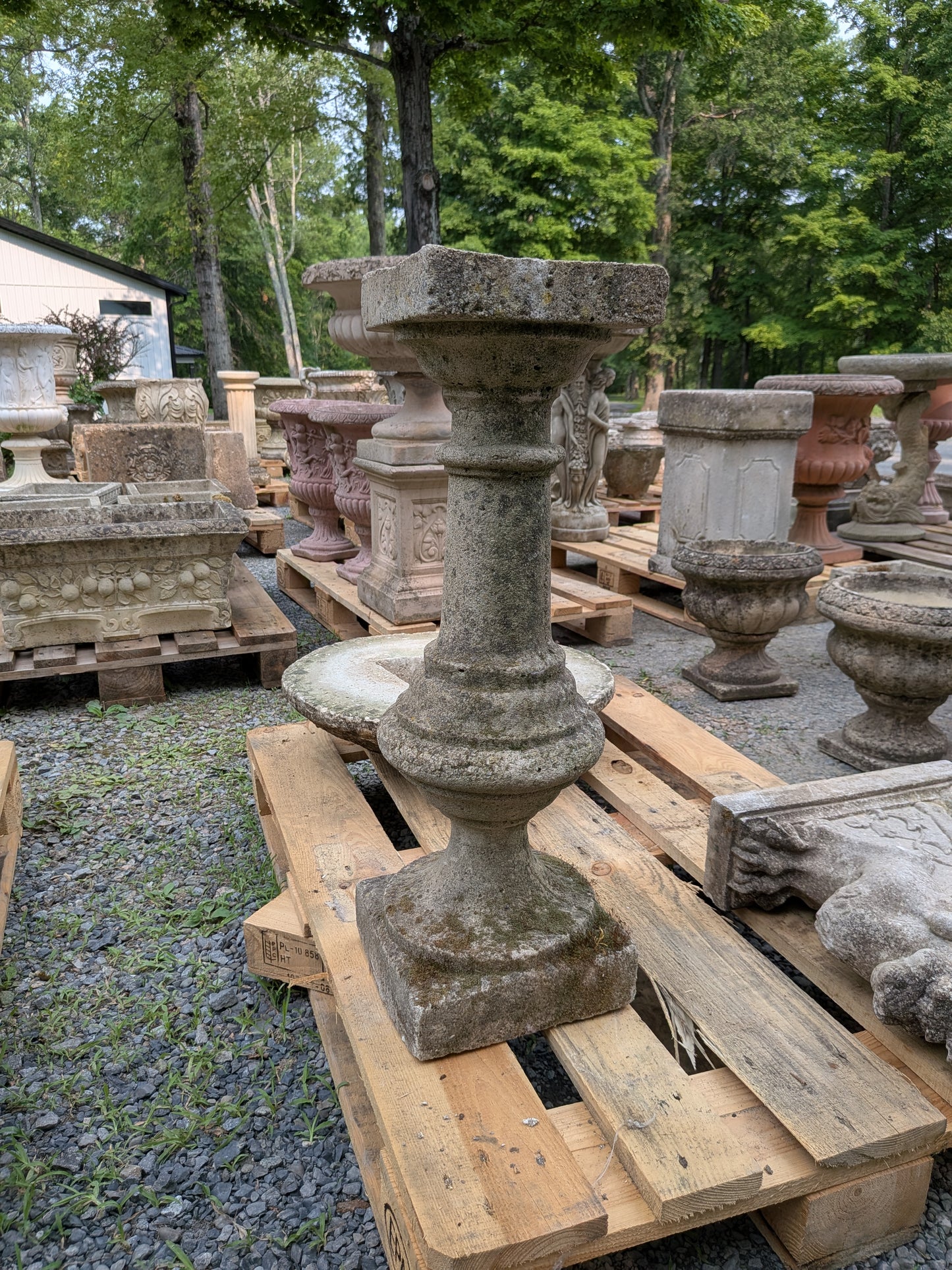 British Cast Stone Pedestal
