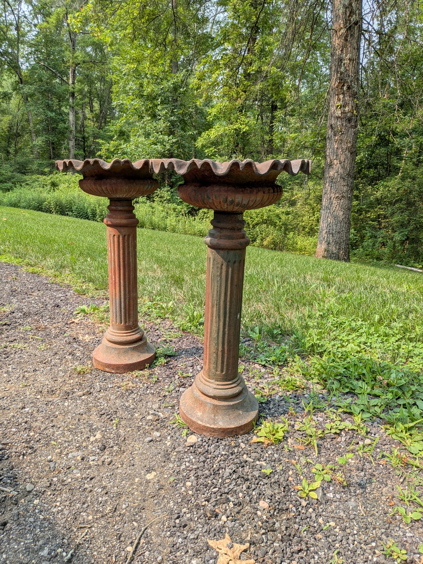 Pair of British Cast Iron Planters / Jardinieres