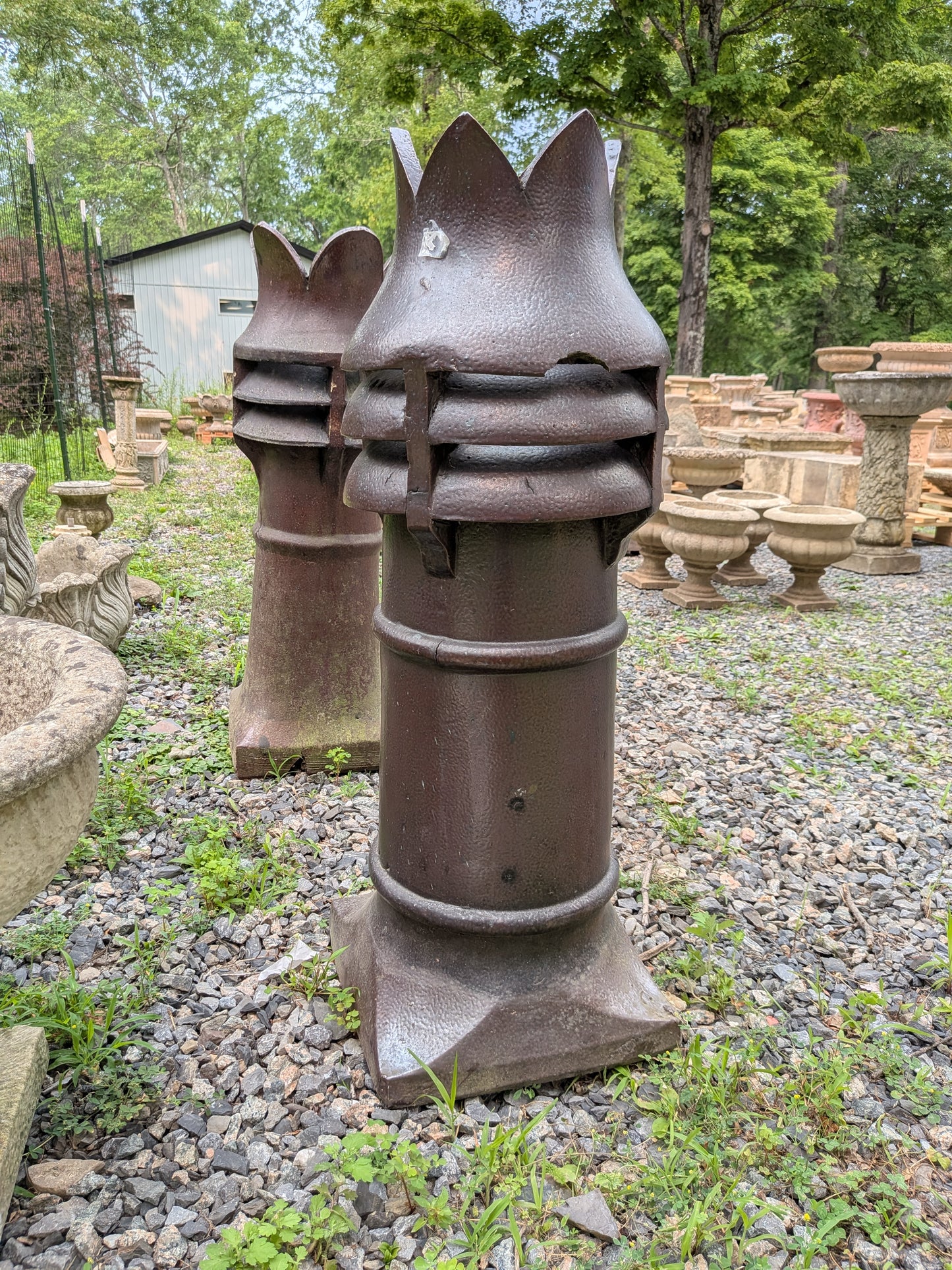 British Salt-Glazed Terracotta Chimney Pot