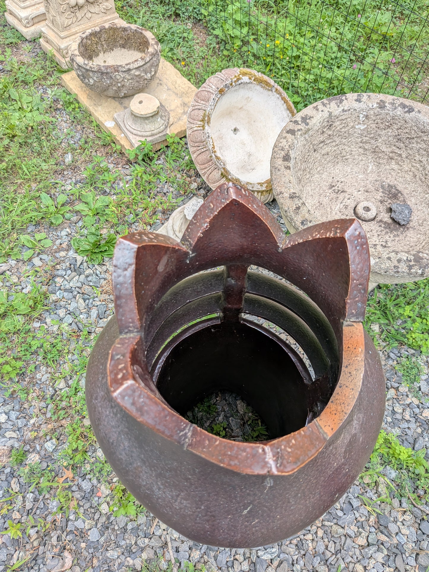 British Salt-Glazed Terracotta Chimney Pot