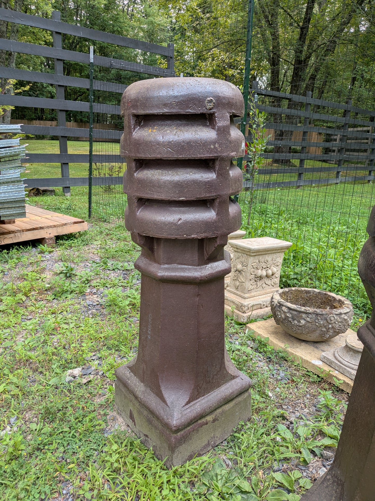 British Salt-Glazed Terracotta Chimney Pot