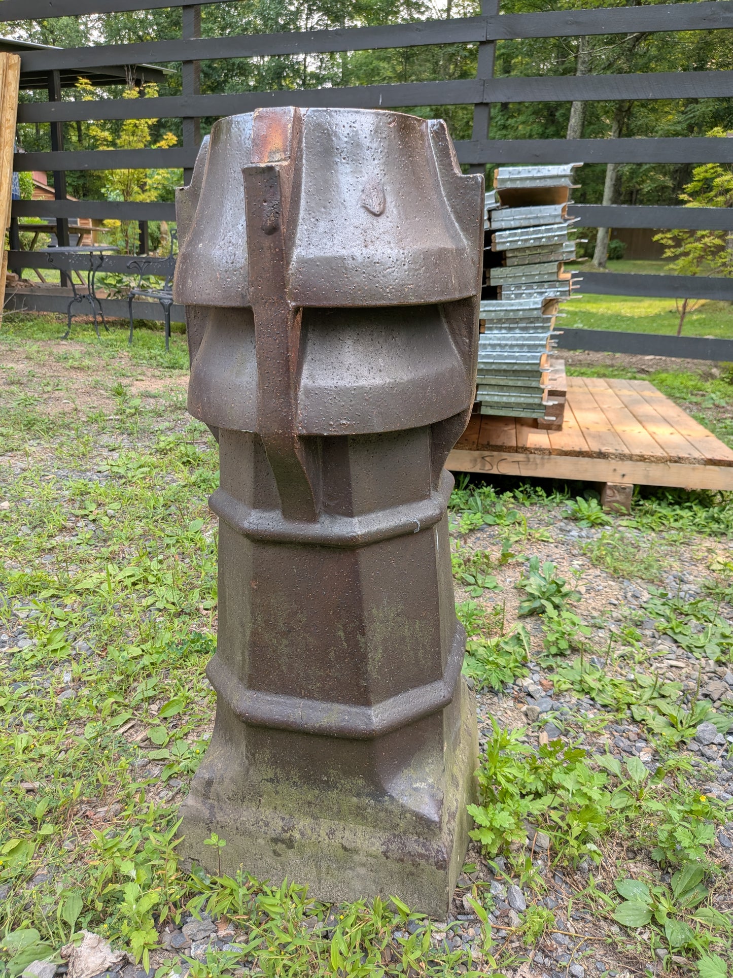 British Salt-Glazed Terracotta Chimney Pot
