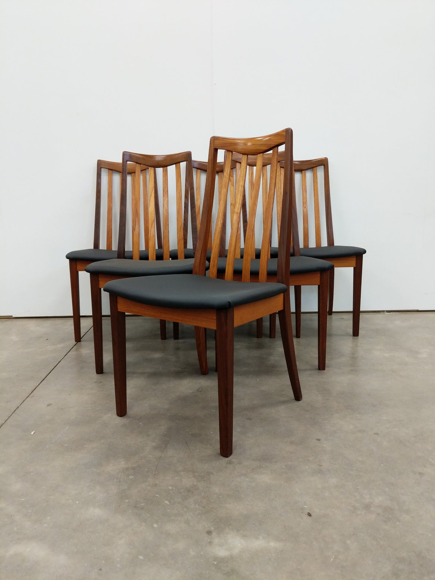 Set of 6 Vintage Mid Century Modern Teak Dining Chairs by G Plan