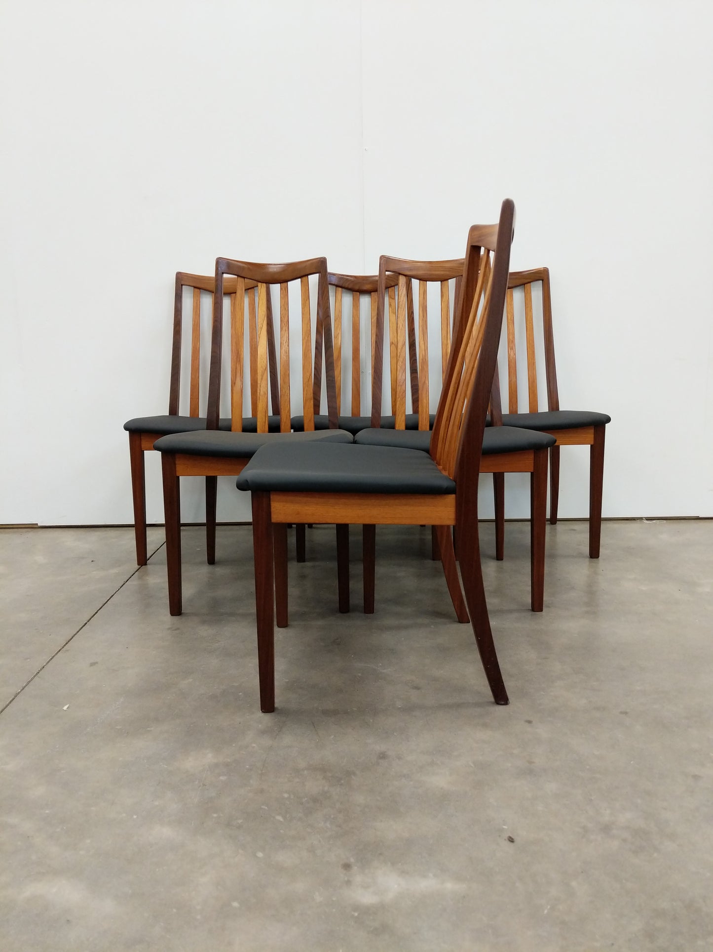 Set of 6 Vintage Mid Century Modern Teak Dining Chairs by G Plan