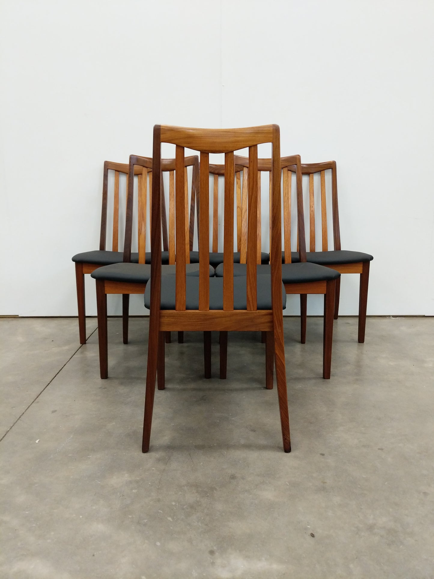 Set of 6 Vintage Mid Century Modern Teak Dining Chairs by G Plan