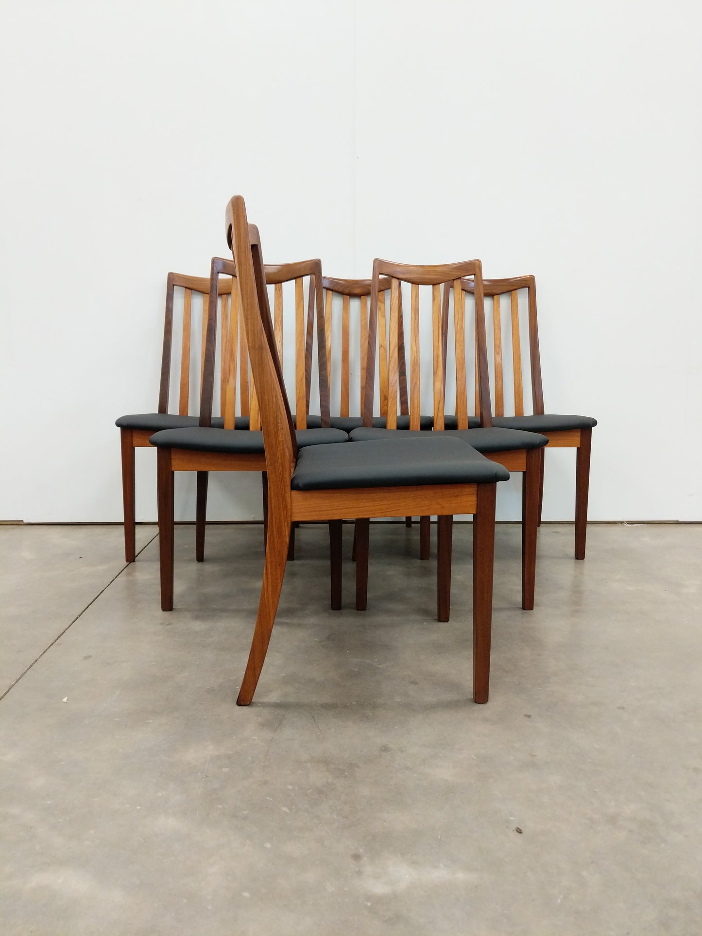 Set of 6 Vintage Mid Century Modern Teak Dining Chairs by G Plan