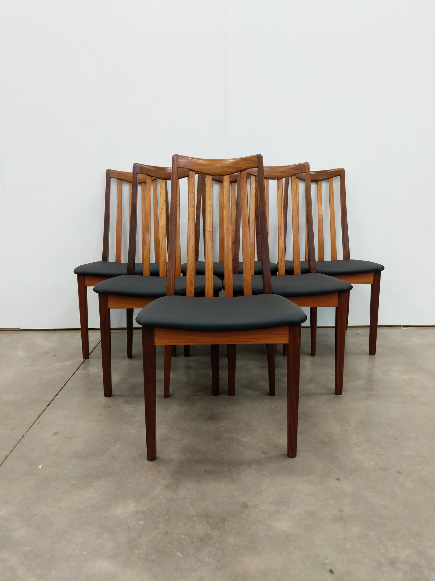 Set of 6 Vintage Mid Century Modern Teak Dining Chairs by G Plan