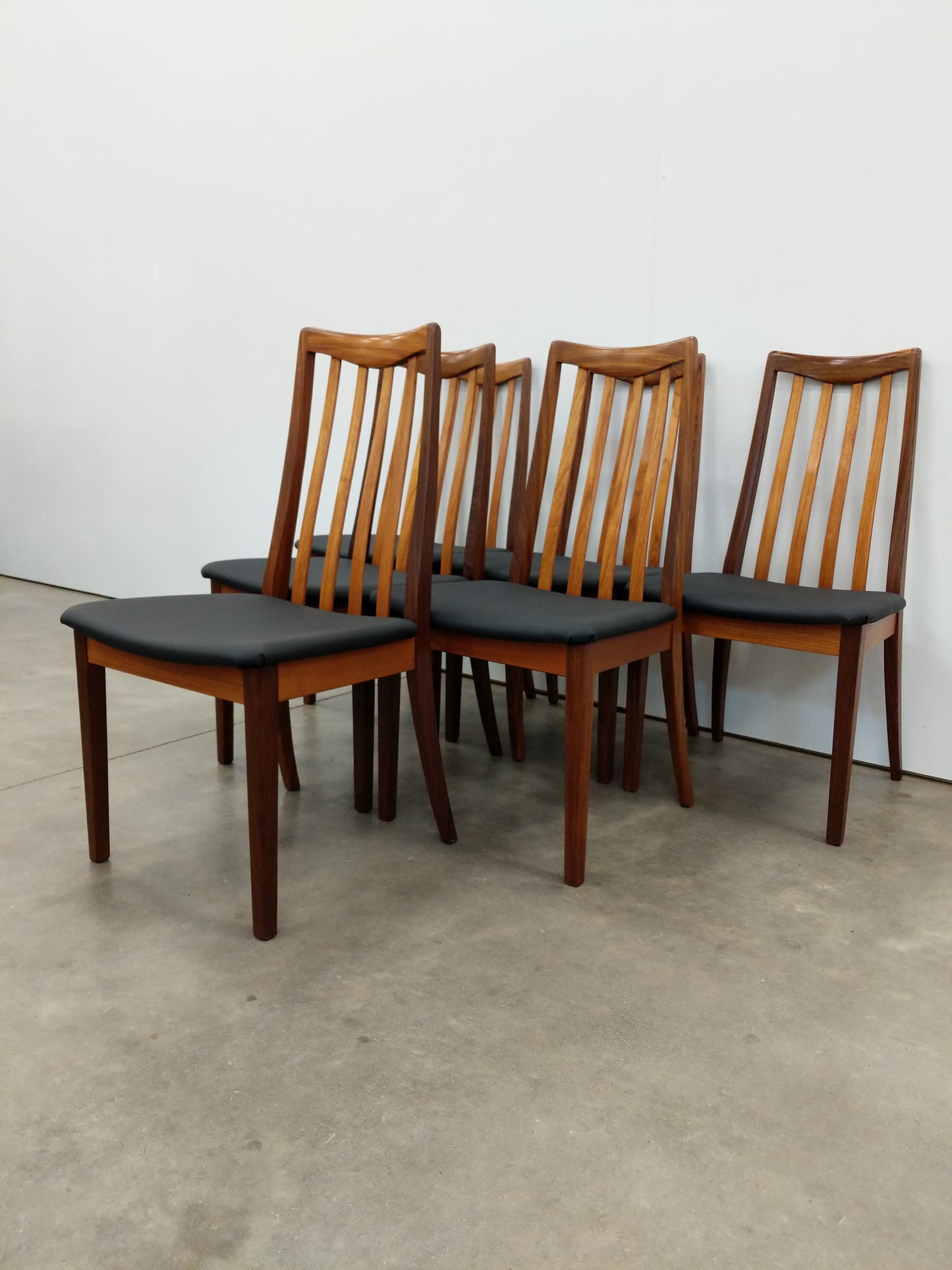 Set of 6 Vintage Mid Century Modern Teak Dining Chairs by G Plan