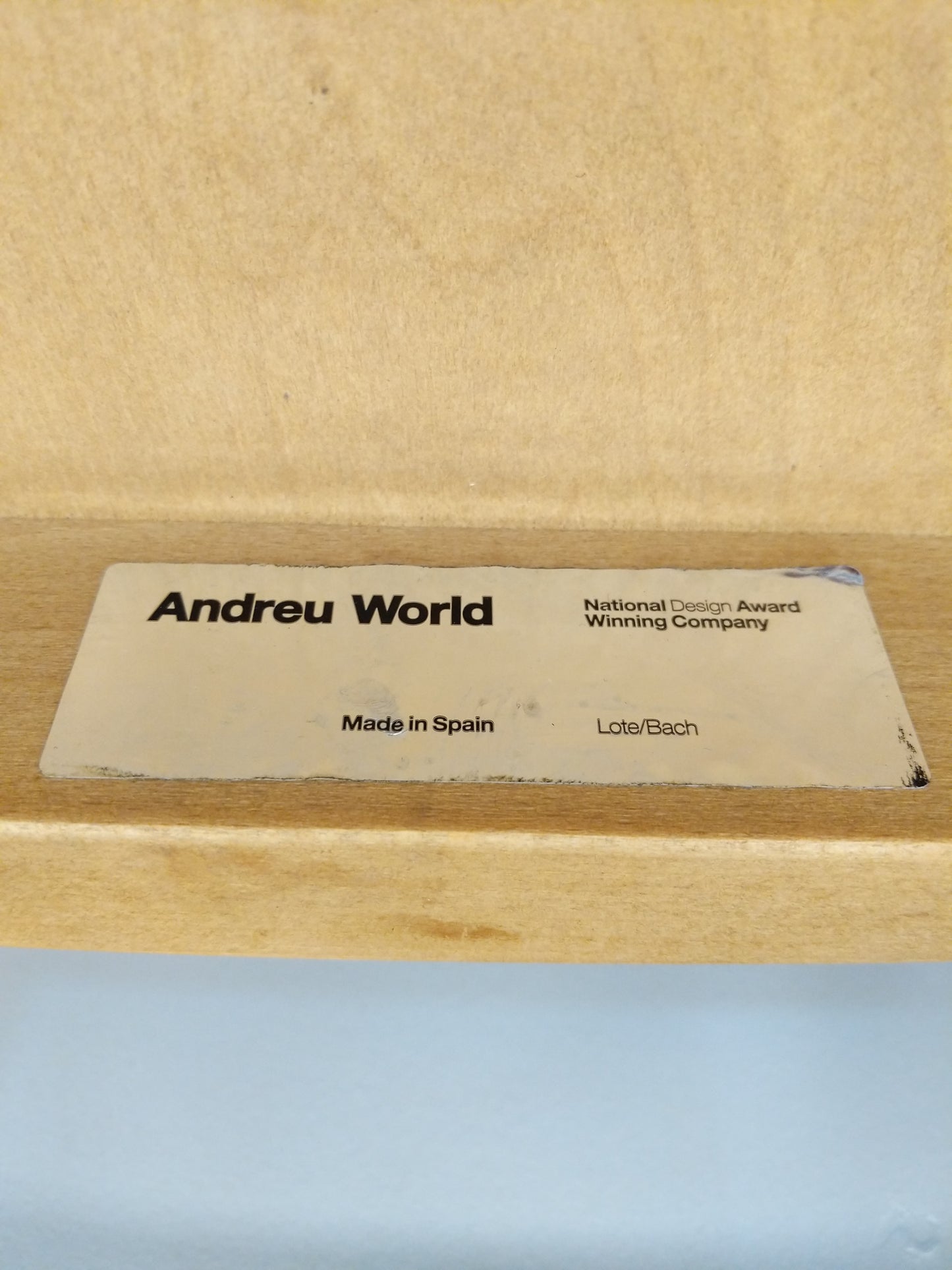 Set of 6 Beech Dining Chairs by Andreu World