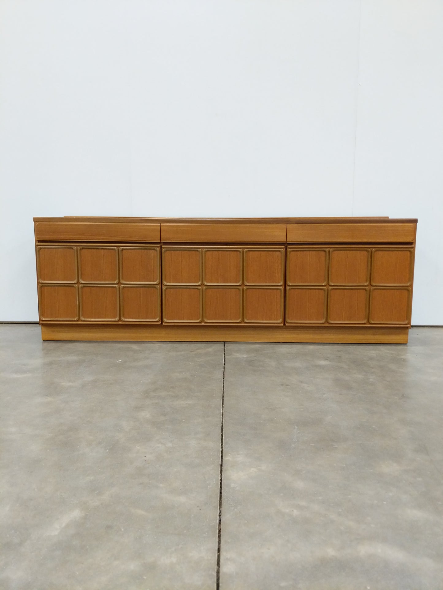 Vintage Mid Century Modern Teak Credenza