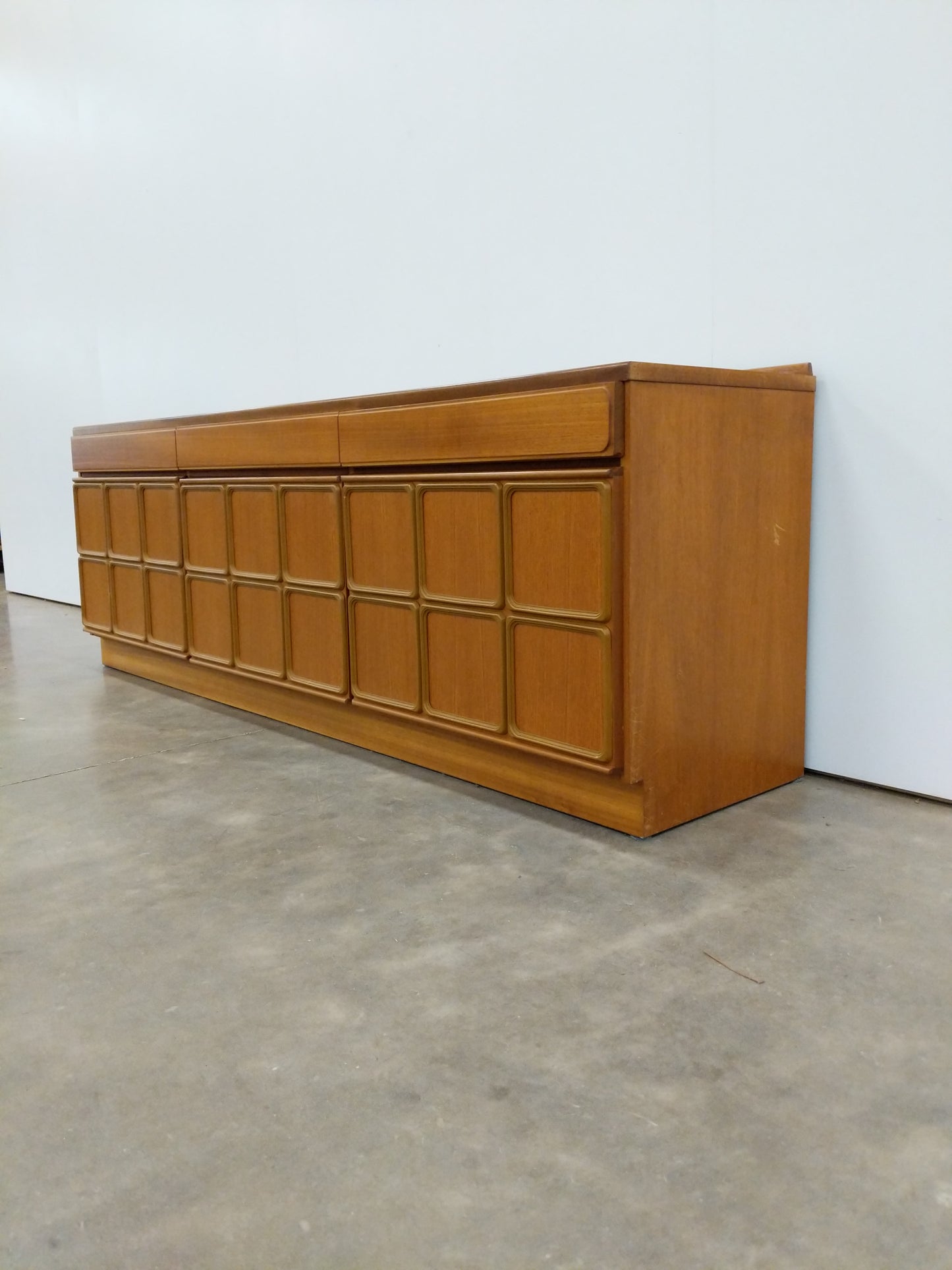 Vintage Mid Century Modern Teak Credenza