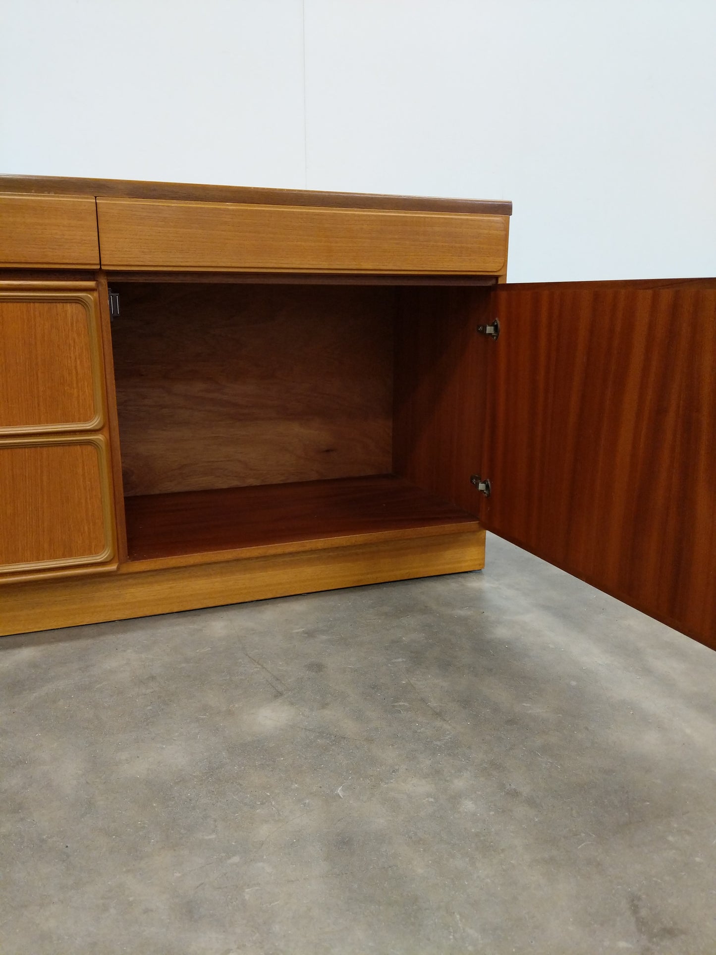 Vintage Mid Century Modern Teak Credenza