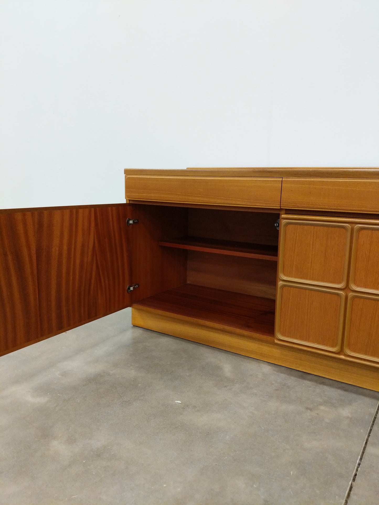 Vintage Mid Century Modern Teak Credenza