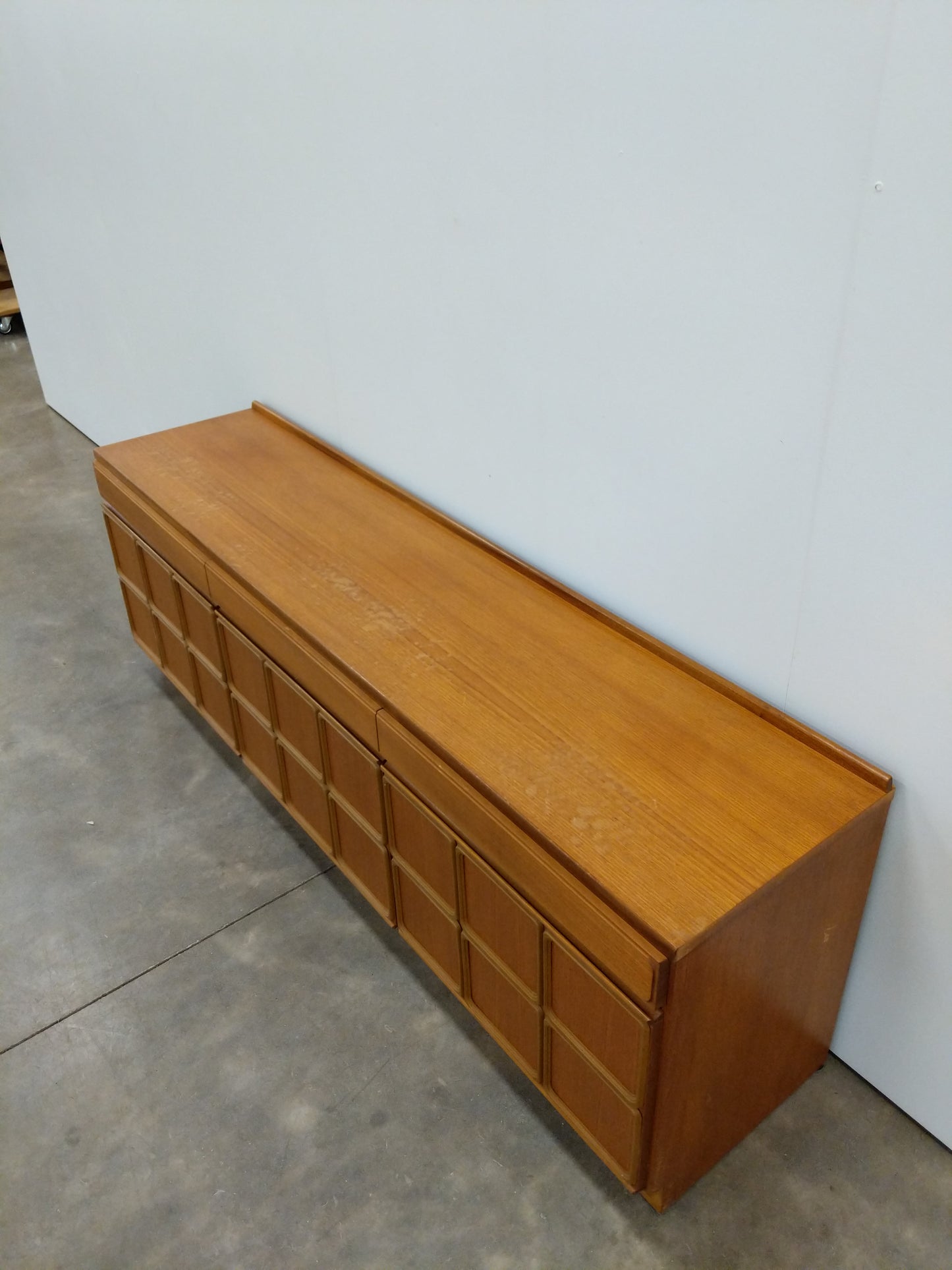 Vintage Mid Century Modern Teak Credenza