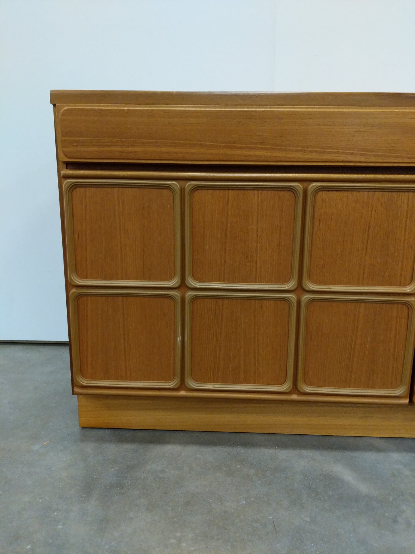 Vintage Mid Century Modern Teak Credenza