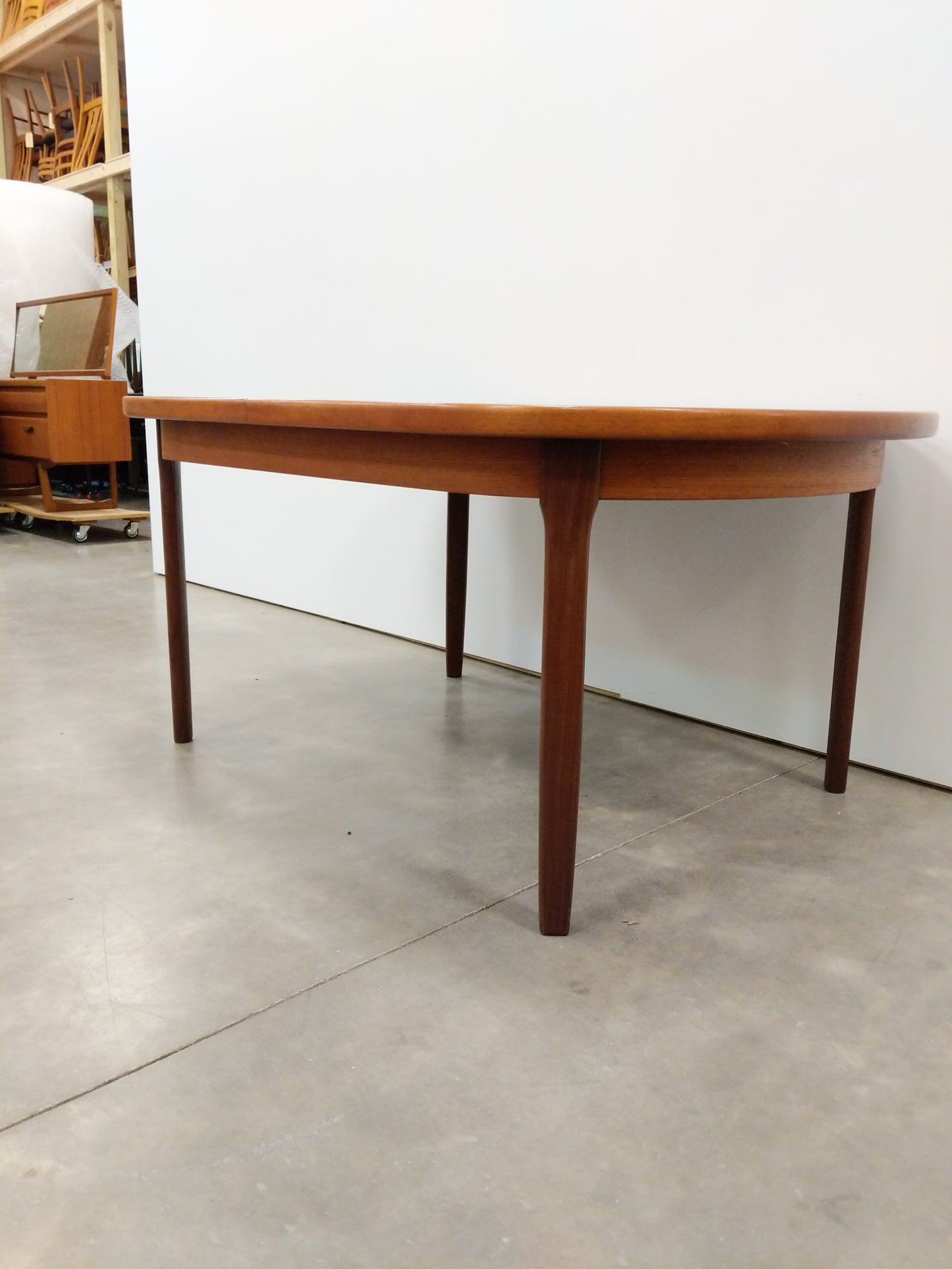 Vintage Mid Century Modern Teak Extendable Dining Table by Elliots of Newbury