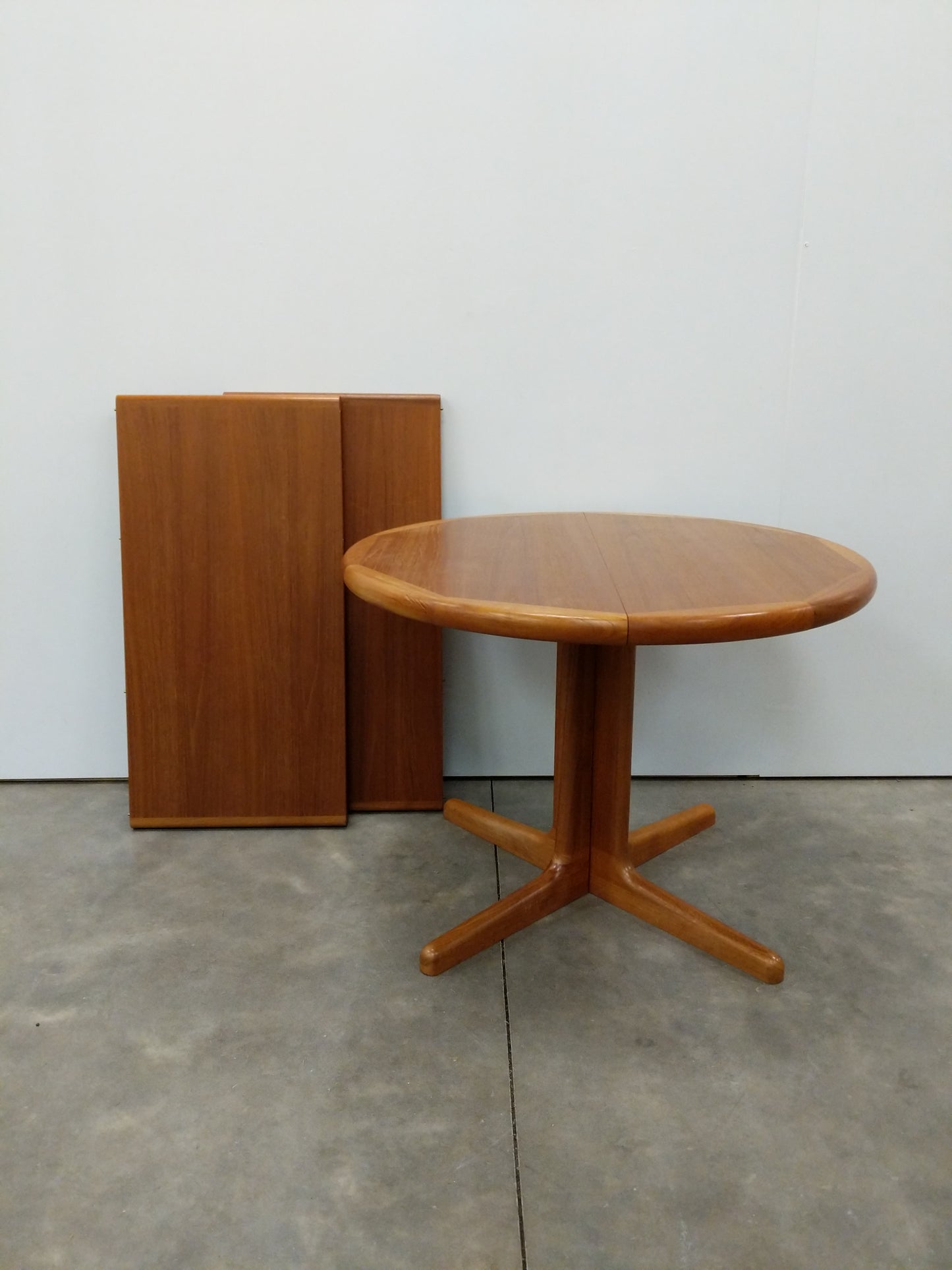 Vintage Mid Century Danish Modern Teak Extendable Dining Table