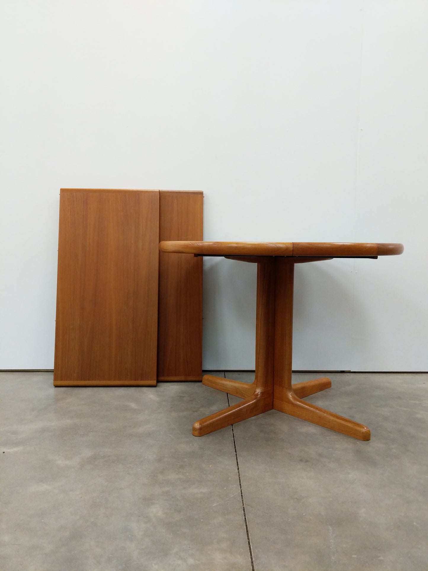 Vintage Mid Century Danish Modern Teak Extendable Dining Table