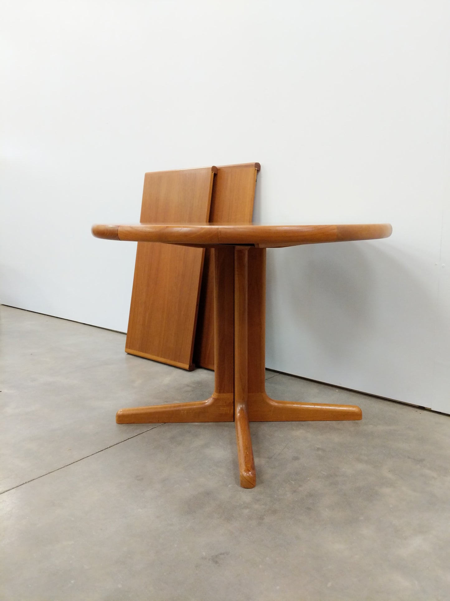 Vintage Mid Century Danish Modern Teak Extendable Dining Table