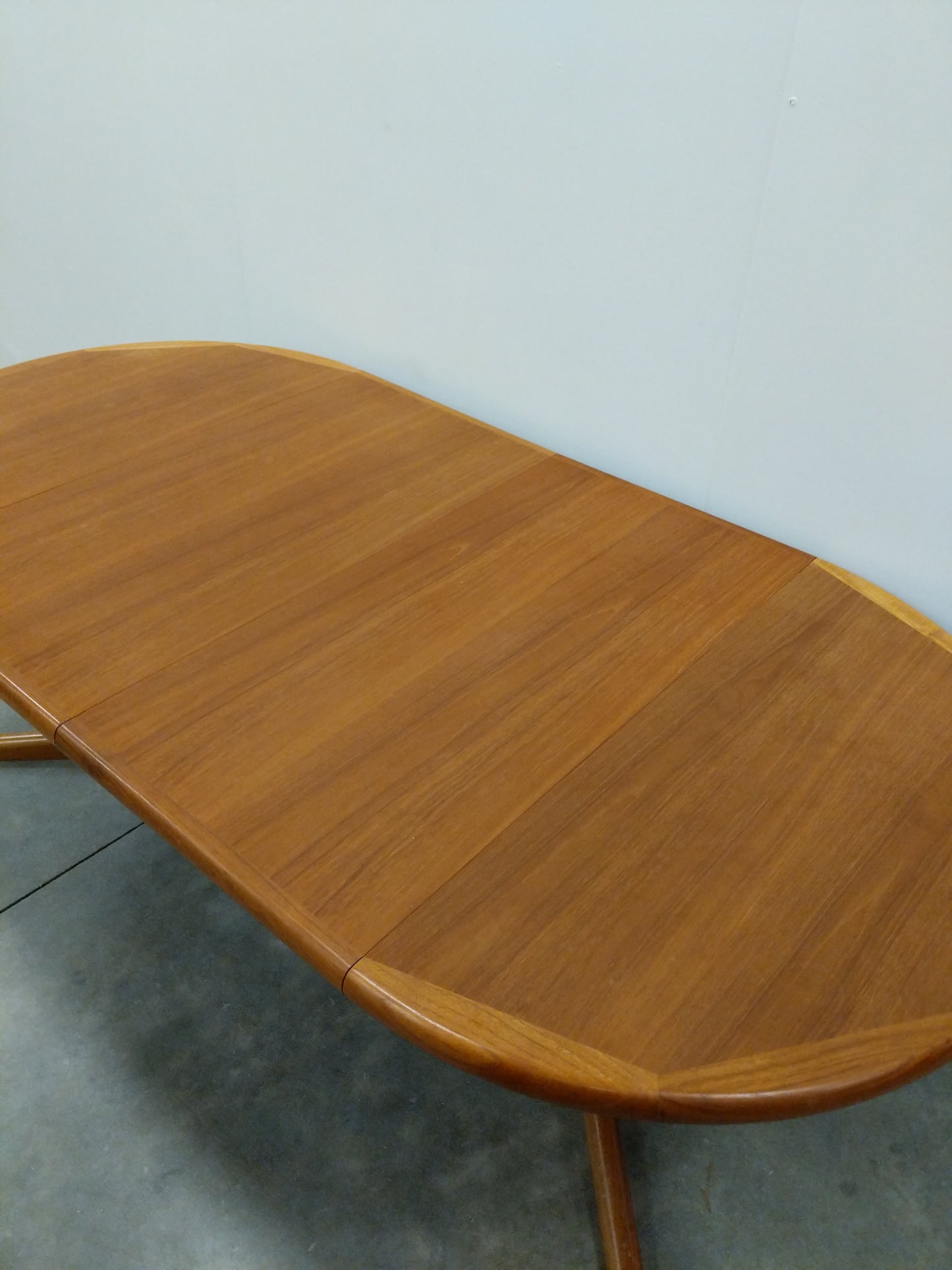 Vintage Mid Century Danish Modern Teak Extendable Dining Table