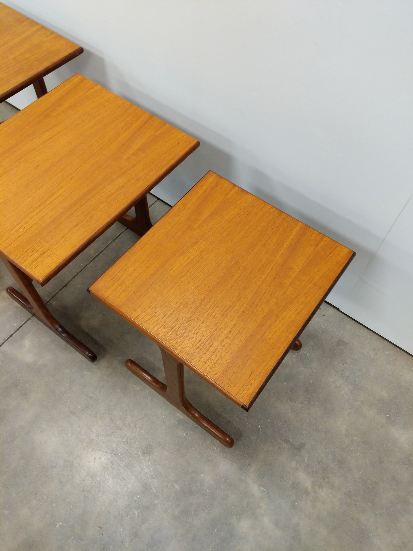 Set of Vintage Mid Century Modern Teak Nesting Tables by G Plan