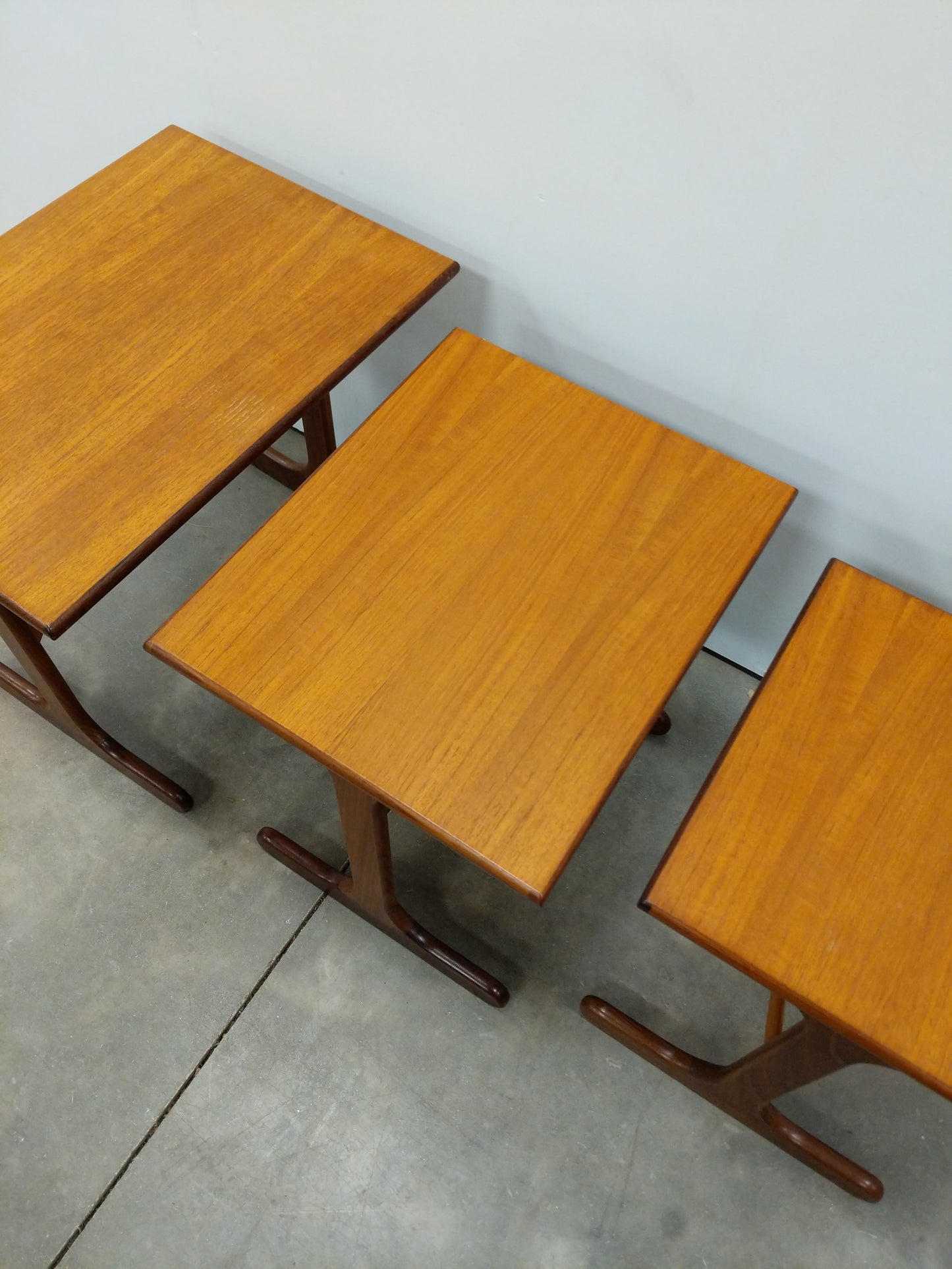 Set of Vintage Mid Century Modern Teak Nesting Tables by G Plan