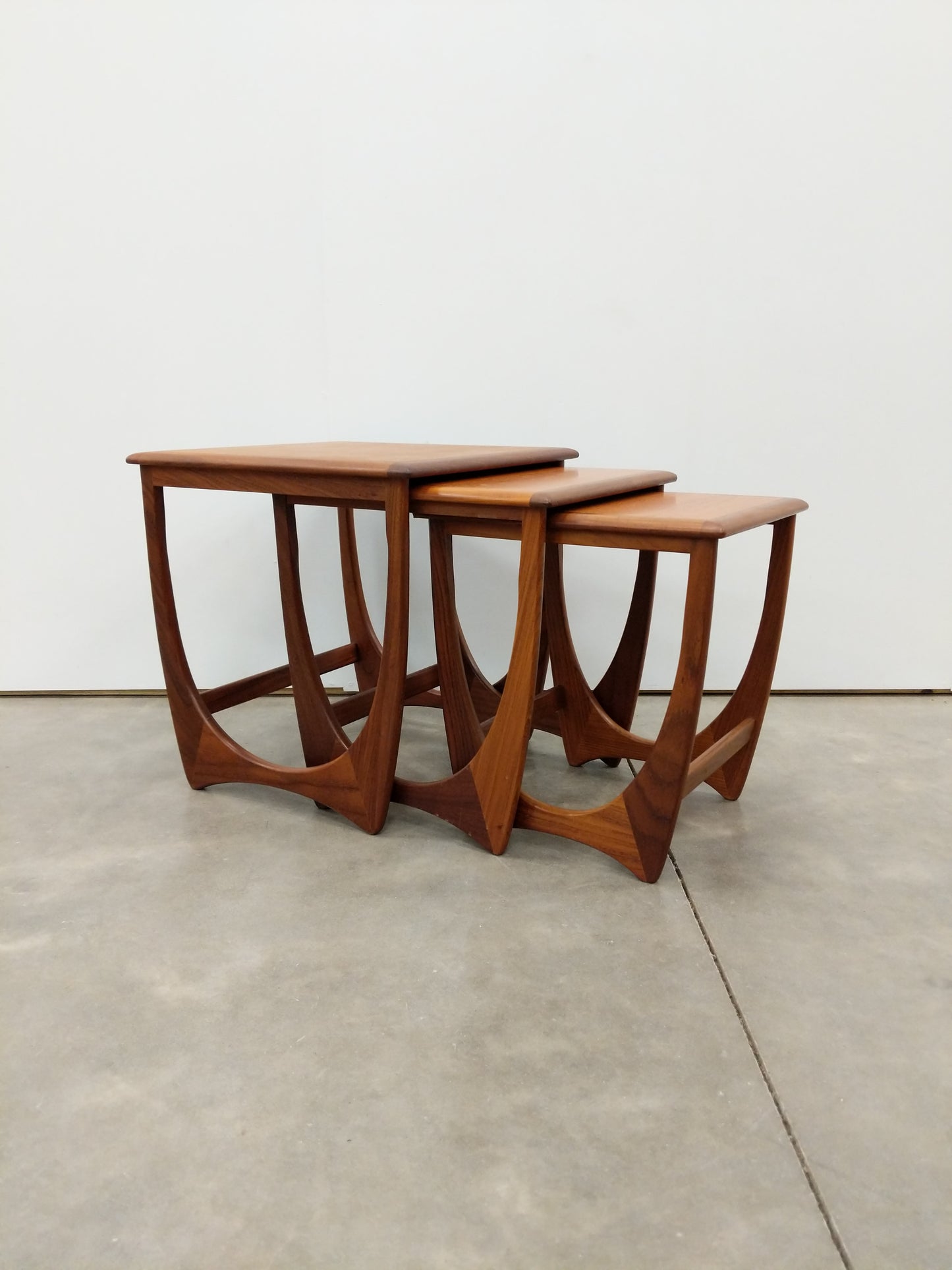 Set of Vintage Mid Century Modern Teak Nesting Tables by G Plan