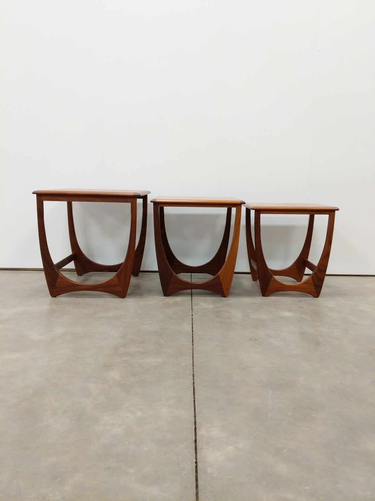 Set of Vintage Mid Century Modern Teak Nesting Tables by G Plan