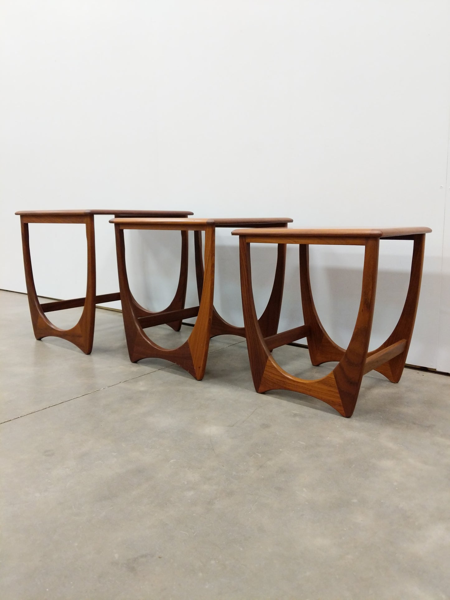 Set of Vintage Mid Century Modern Teak Nesting Tables by G Plan