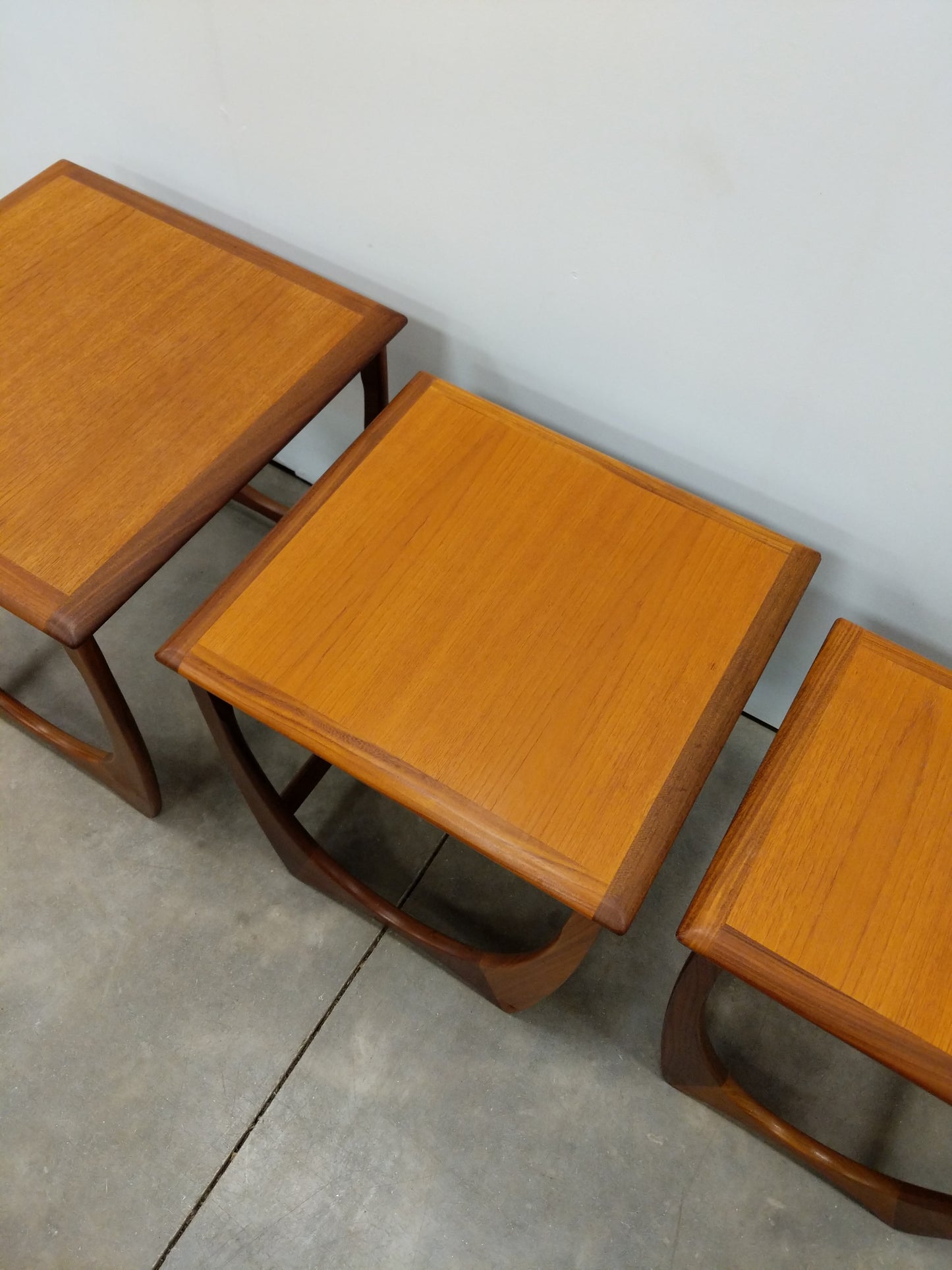 Set of Vintage Mid Century Modern Teak Nesting Tables by G Plan
