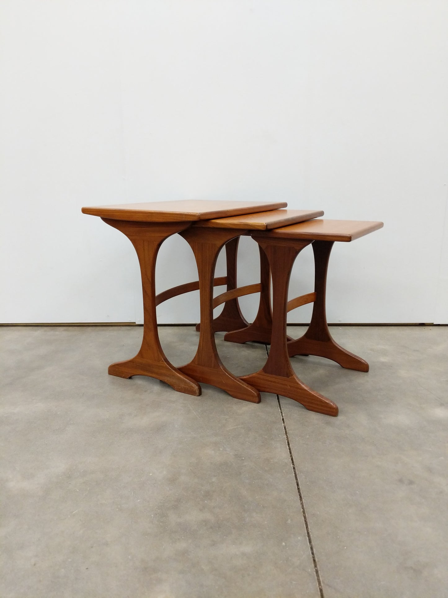 Set of Vintage Mid Century Modern Teak Nesting Tables by G Plan