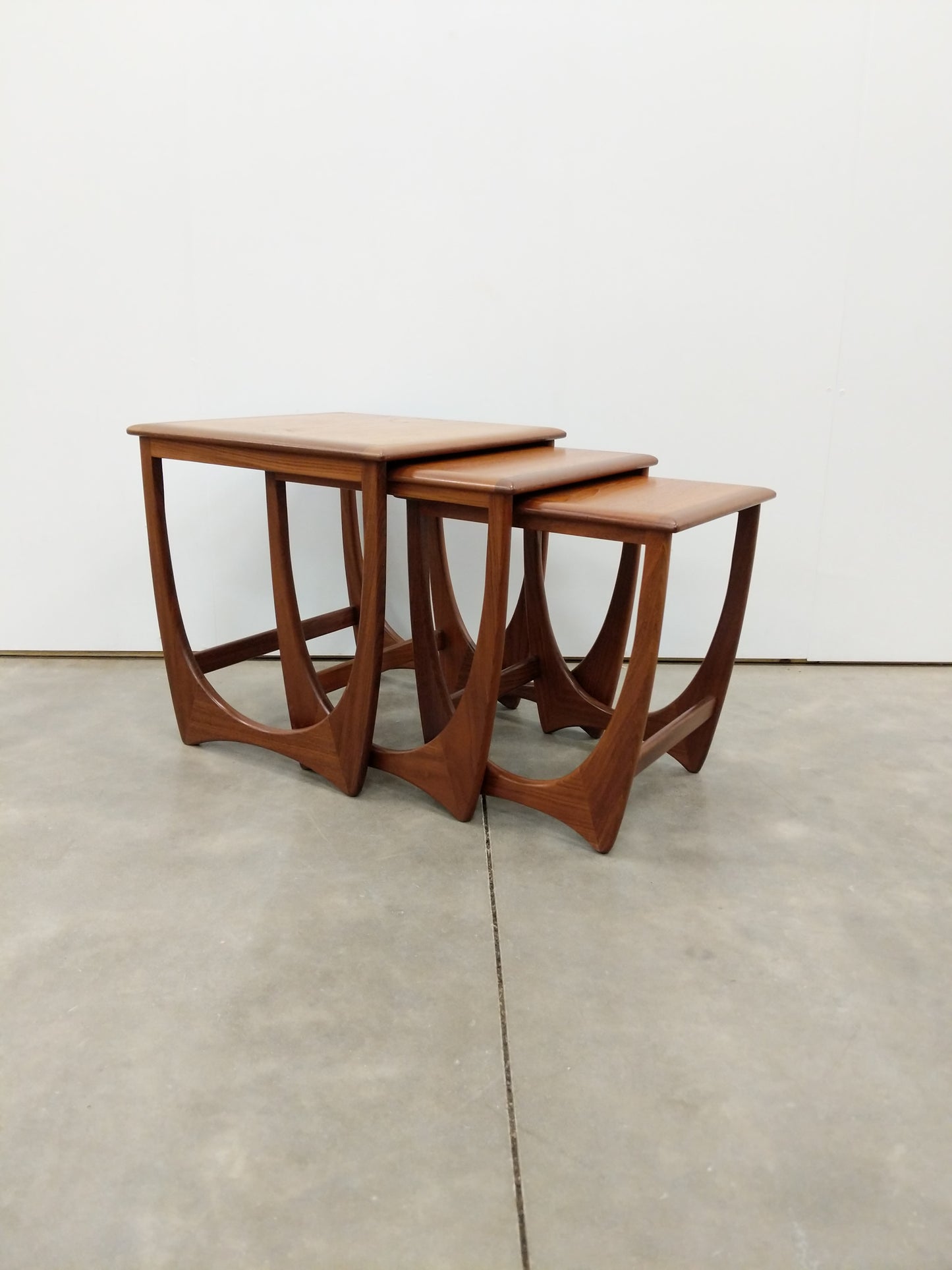 Set of Vintage Mid Century Modern Teak Nesting Tables by G Plan