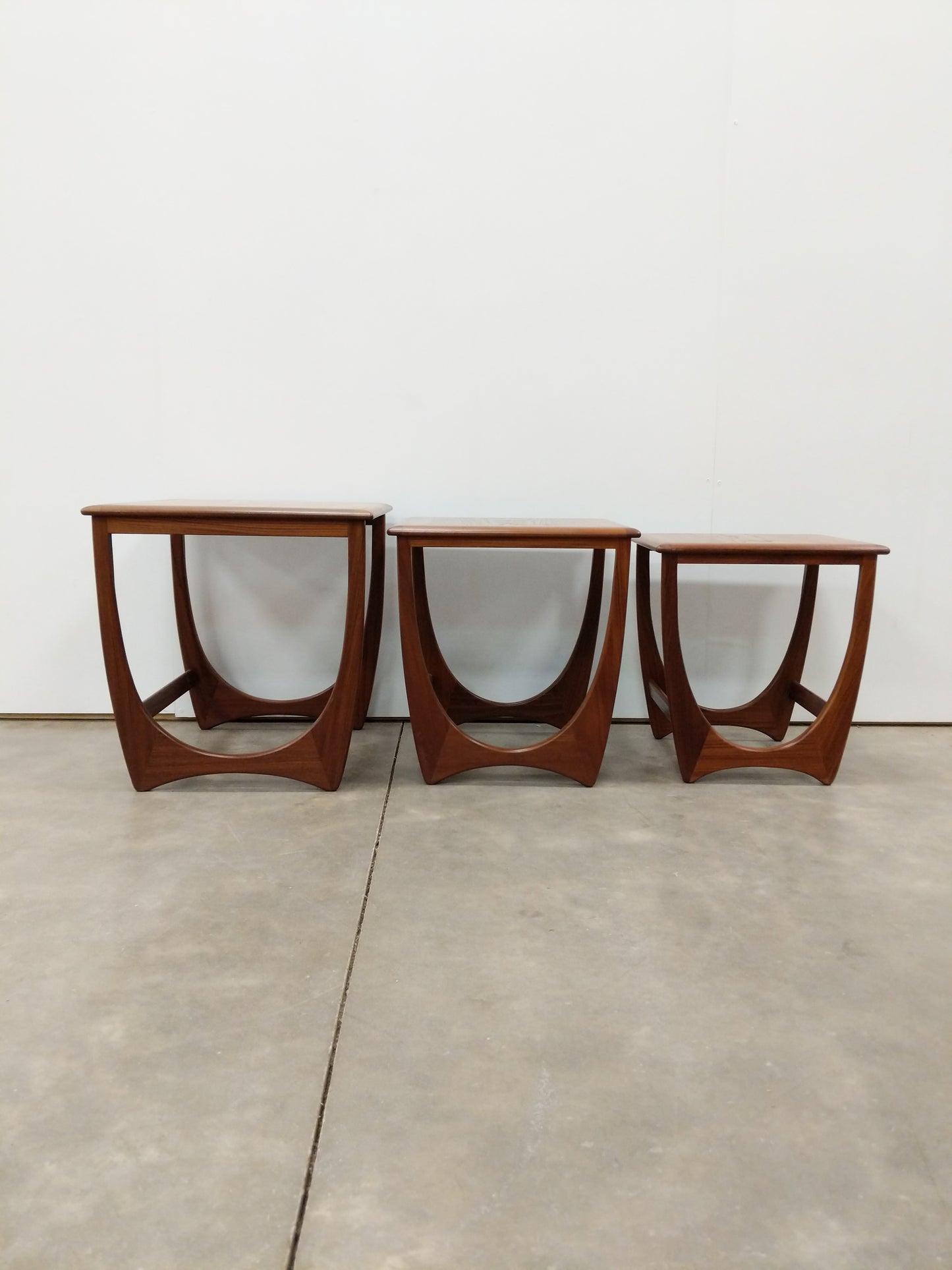 Set of Vintage Mid Century Modern Teak Nesting Tables by G Plan