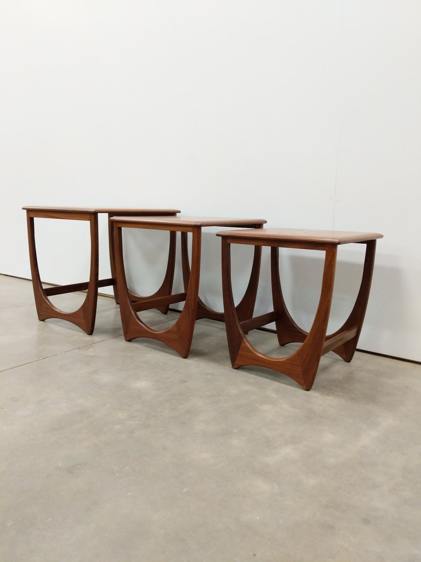 Set of Vintage Mid Century Modern Teak Nesting Tables by G Plan